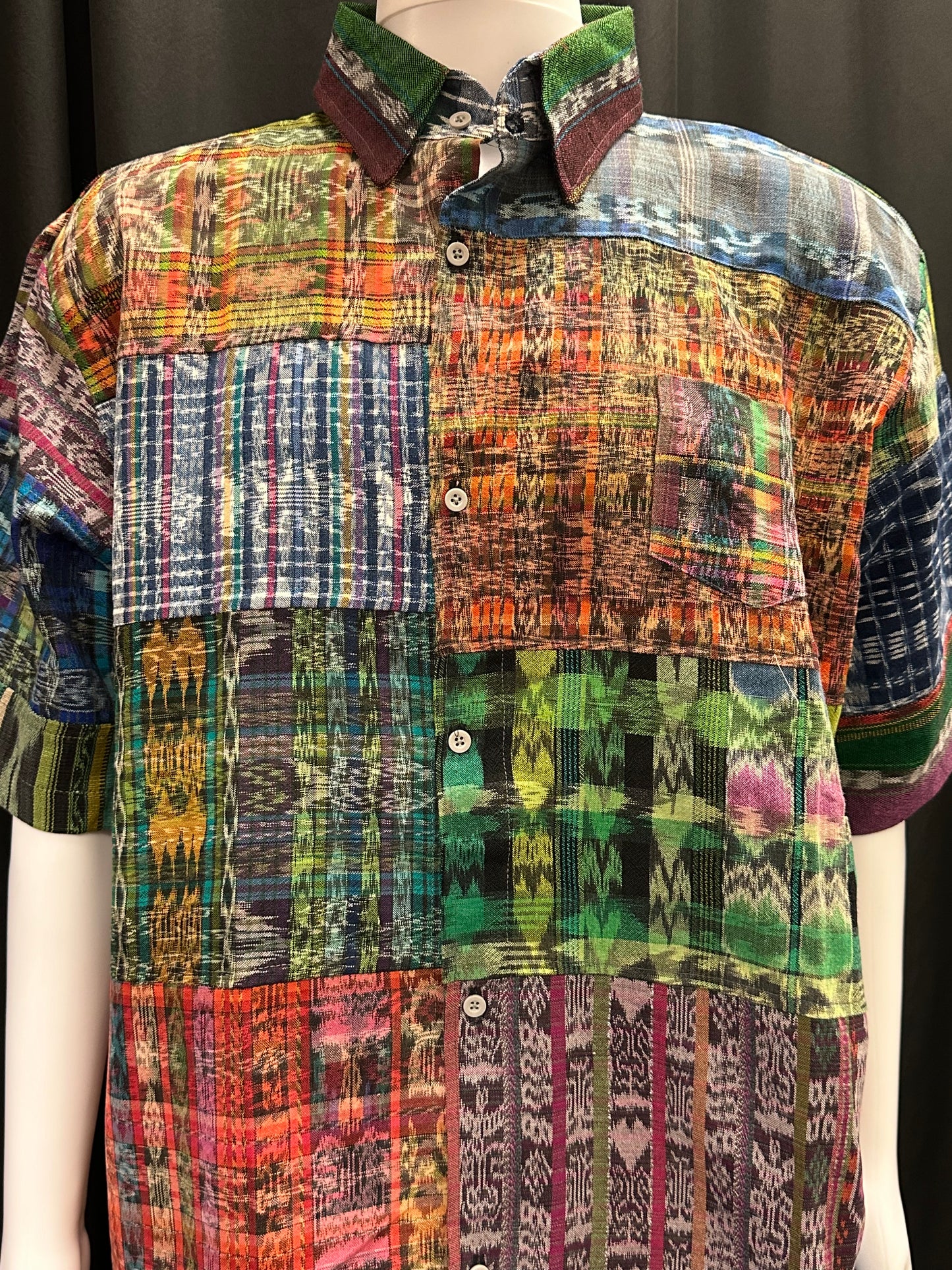 Men's Guatemalan Huipil Woven Shirt