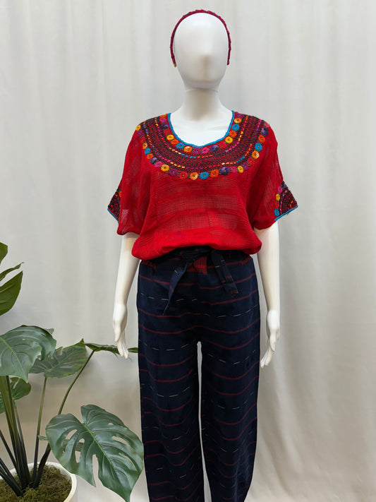 Guatemalan Handwoven Floral Huipil