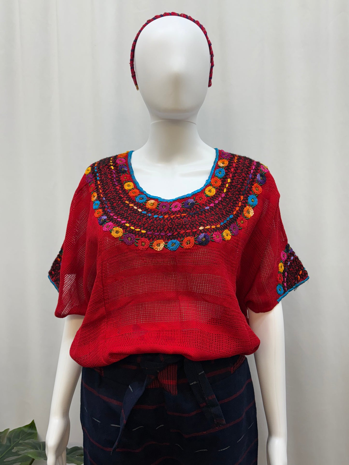Guatemalan Handwoven Floral Huipil