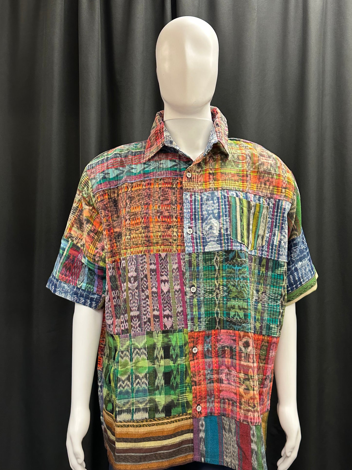 Men's Guatemalan Huipil Woven Shirt