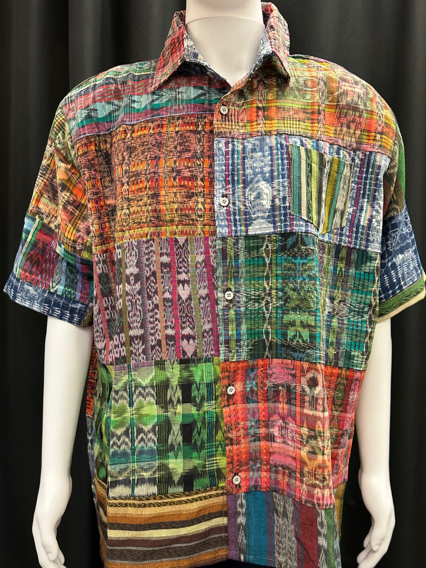 Men's Guatemalan Huipil Woven Shirt