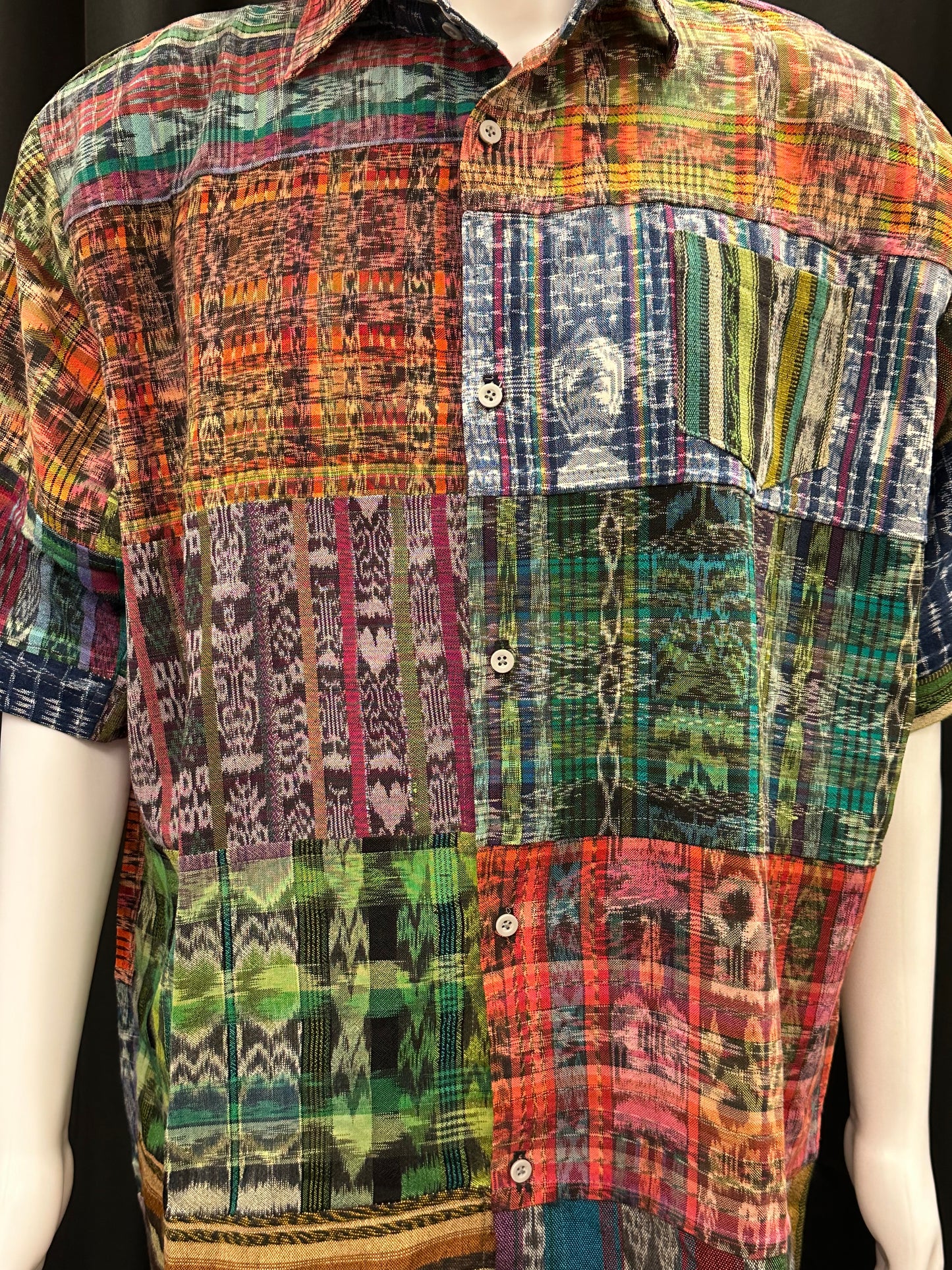 Men's Guatemalan Huipil Woven Shirt