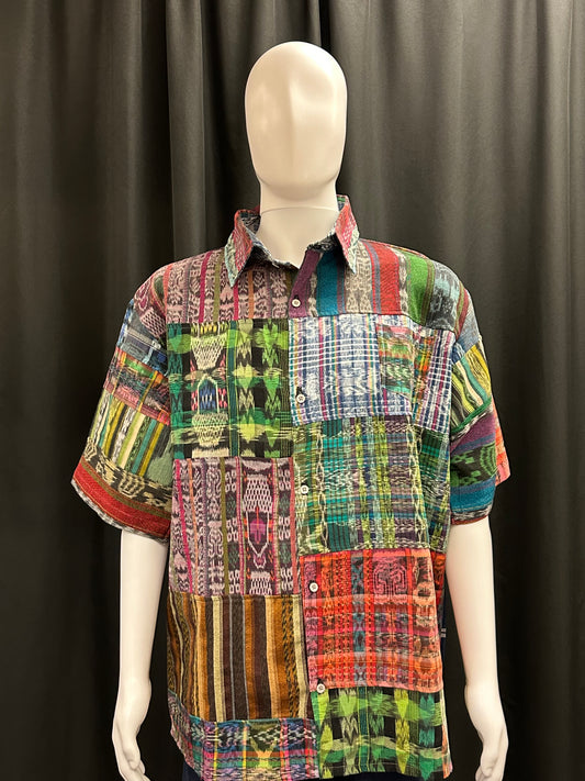 Men's Guatemalan Huipil Woven Shirt