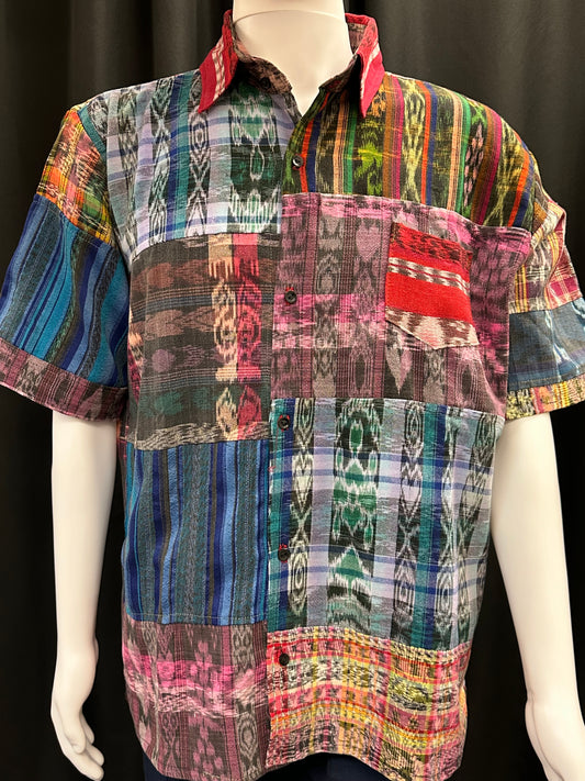 Men's Guatemalan Huipil Woven Shirt