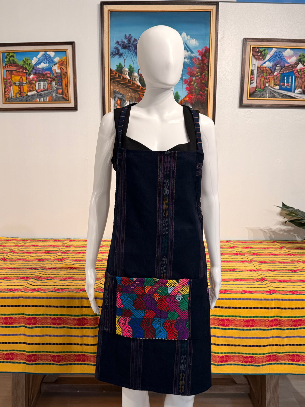 Guatemalan Hand Woven Apron with Pockets