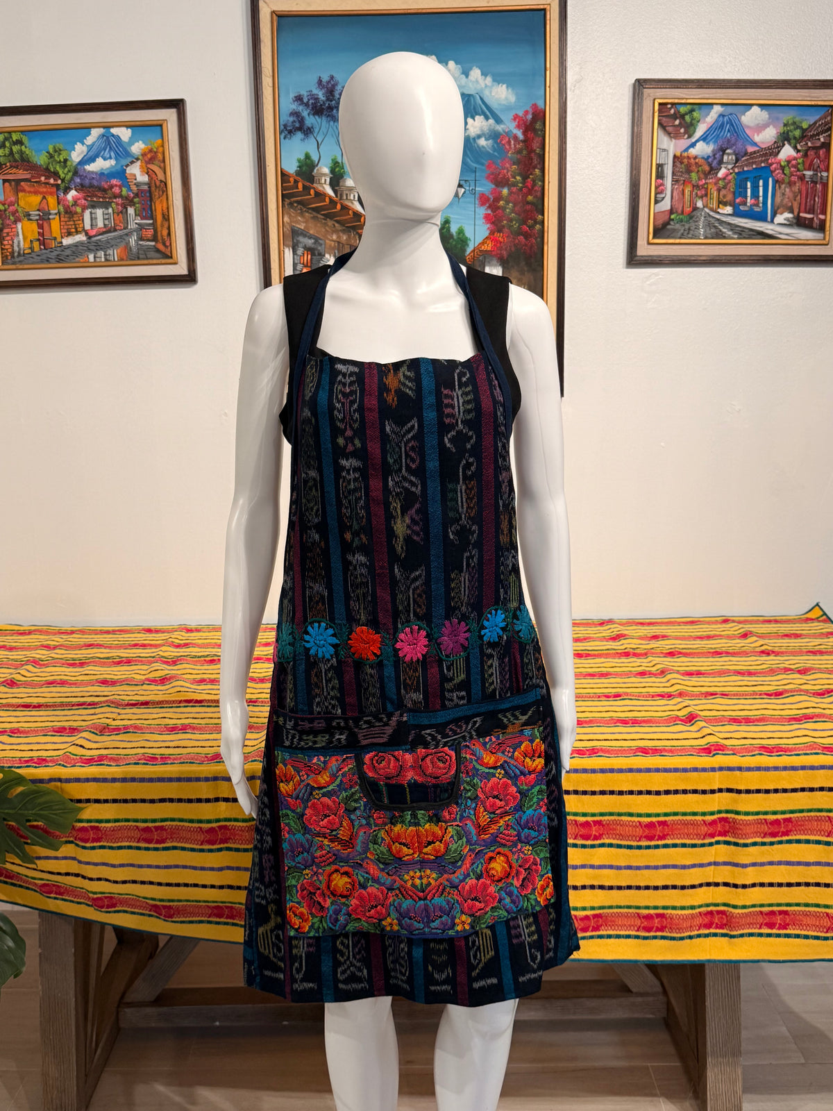Guatemalan Hand Woven Apron with Pockets