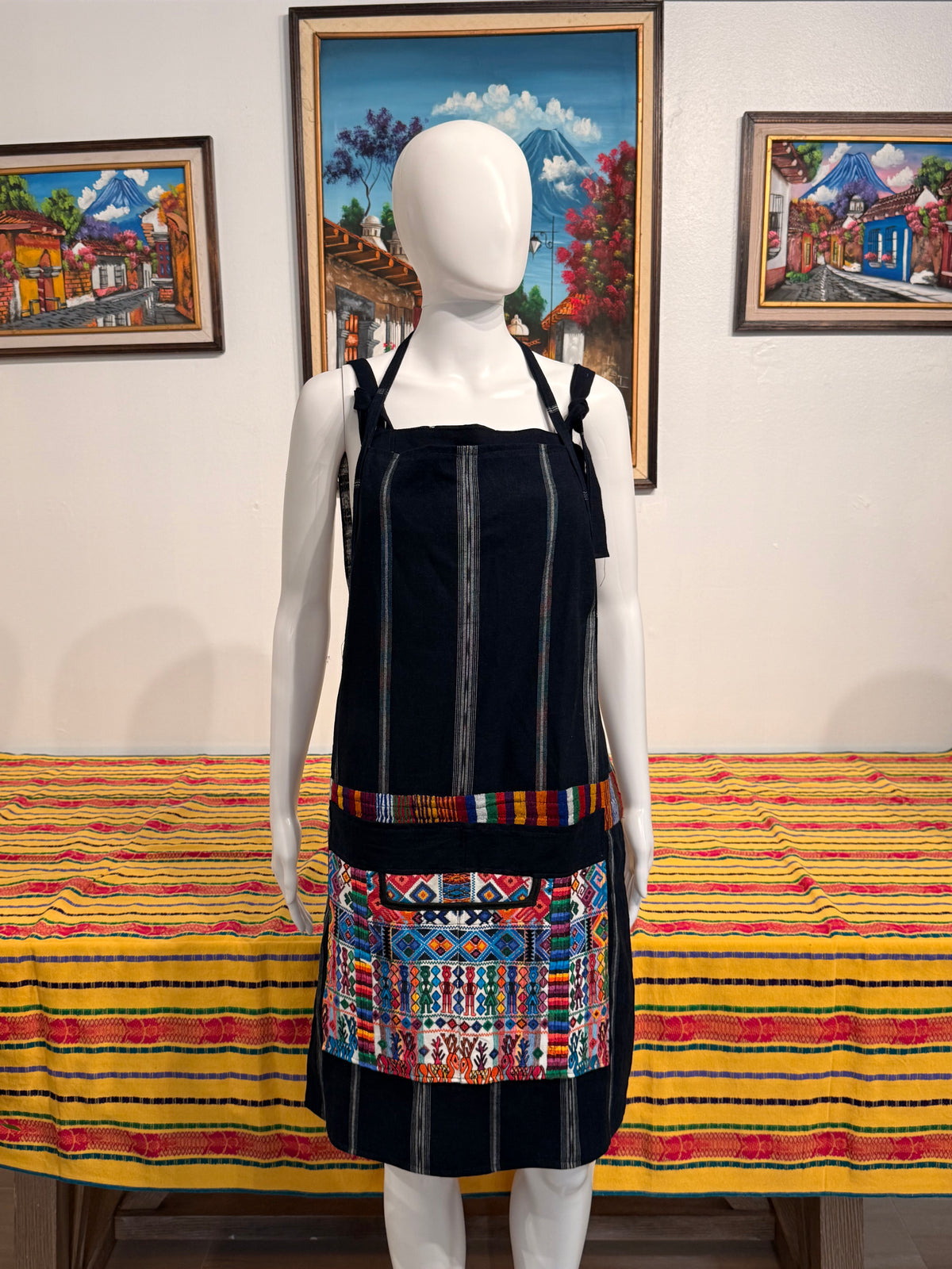 Guatemalan Hand Woven Apron with Pockets