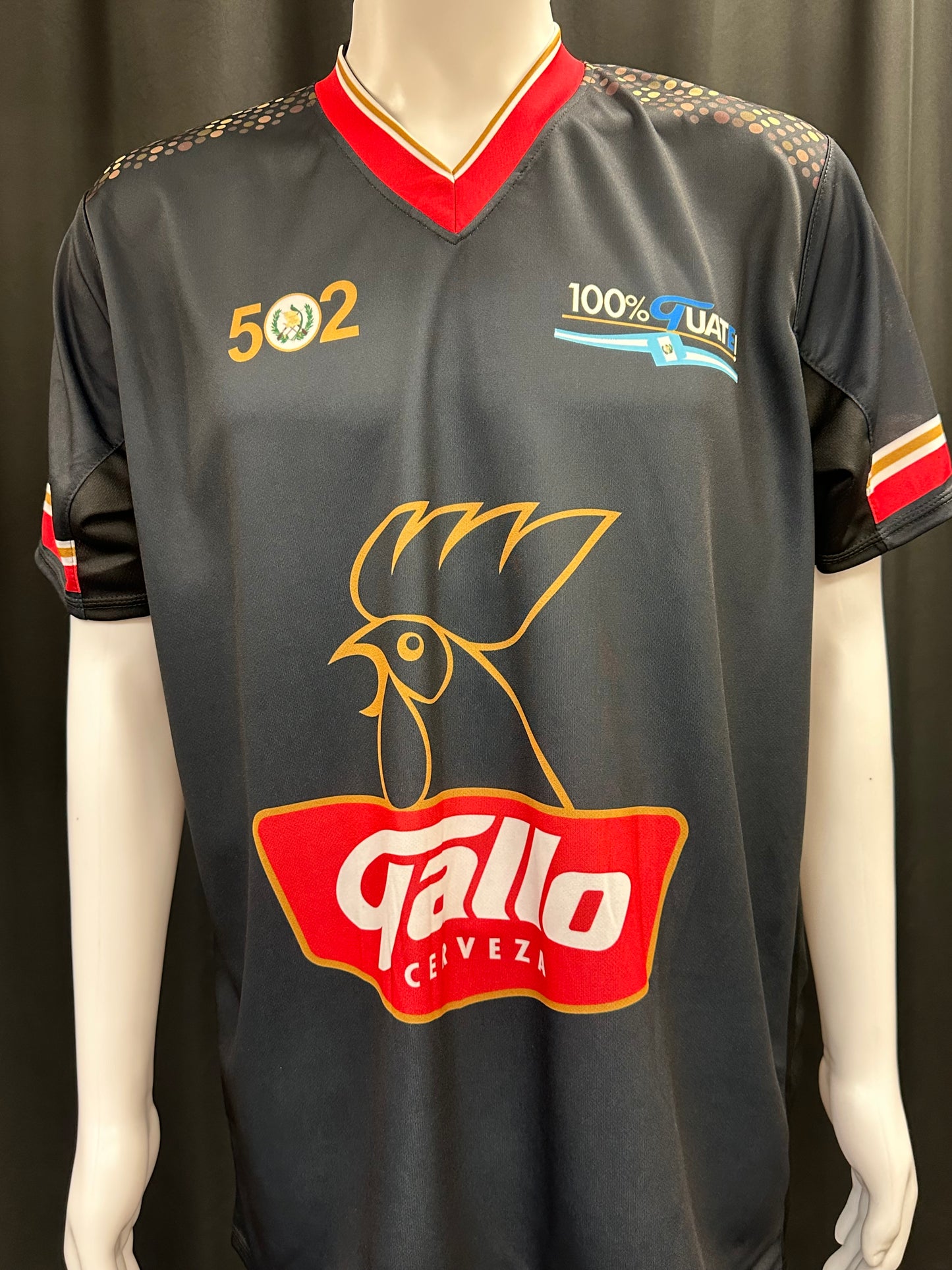 Men's Guatemalan Gallo Beer Jersey with Guatemalan Logo