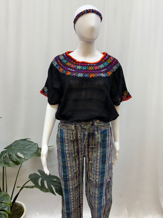 Guatemalan Handwoven Embroidered Blouse