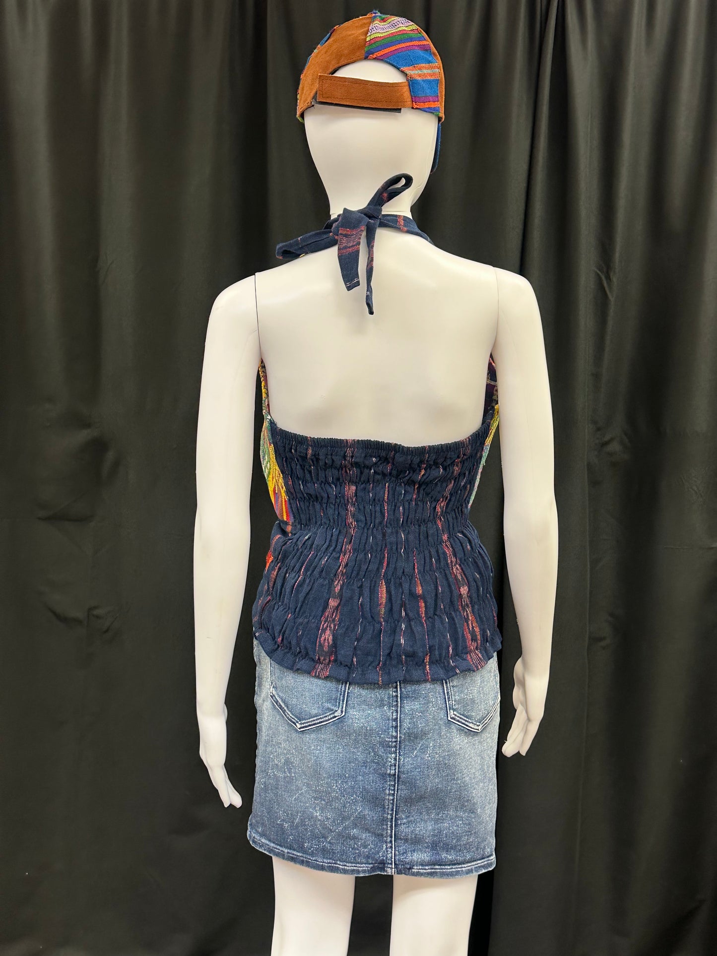 Women's Handwoven Strapless Huipil Top