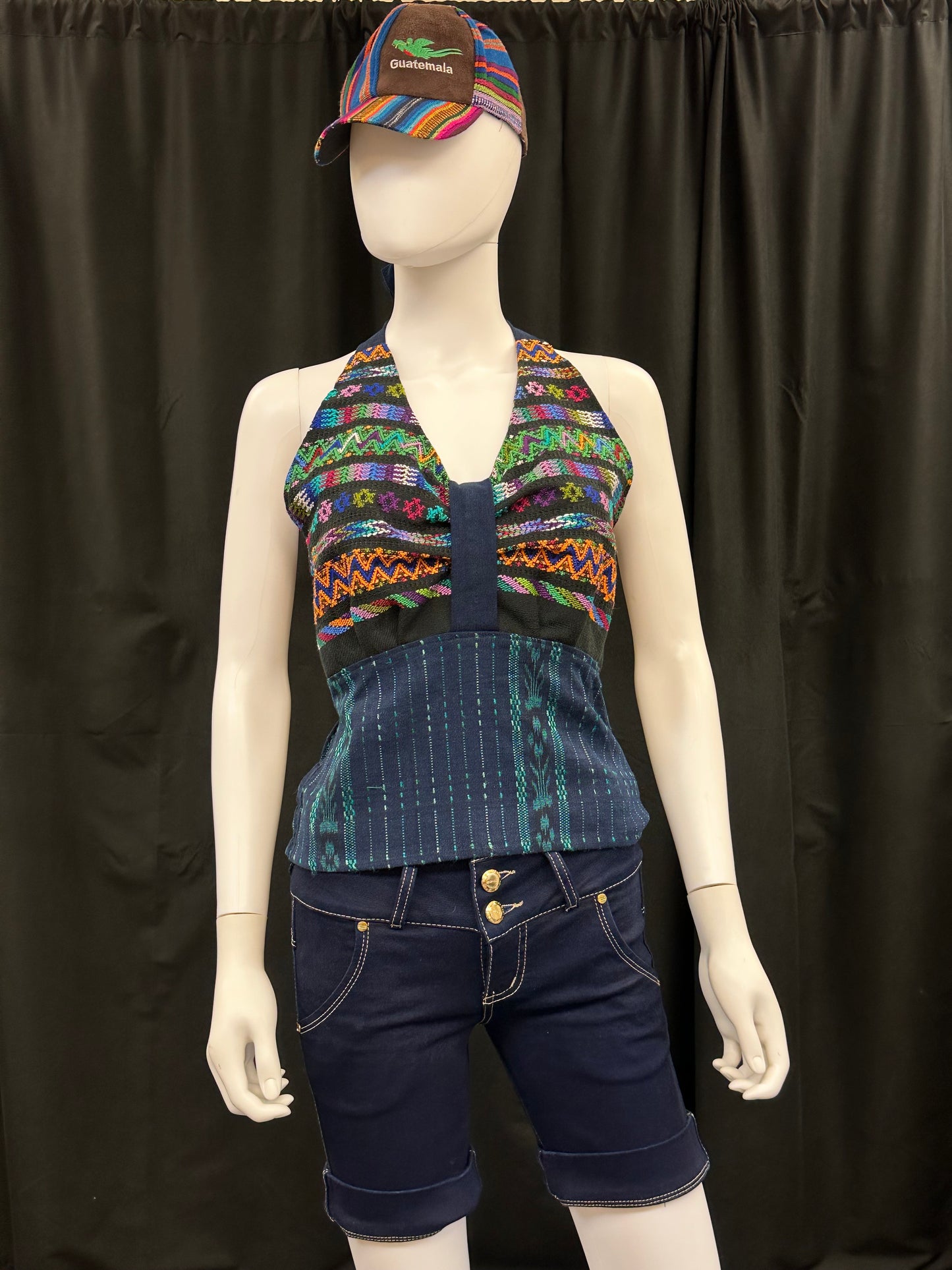 Women's Guatemalan Handwoven Strapless Huipil Top