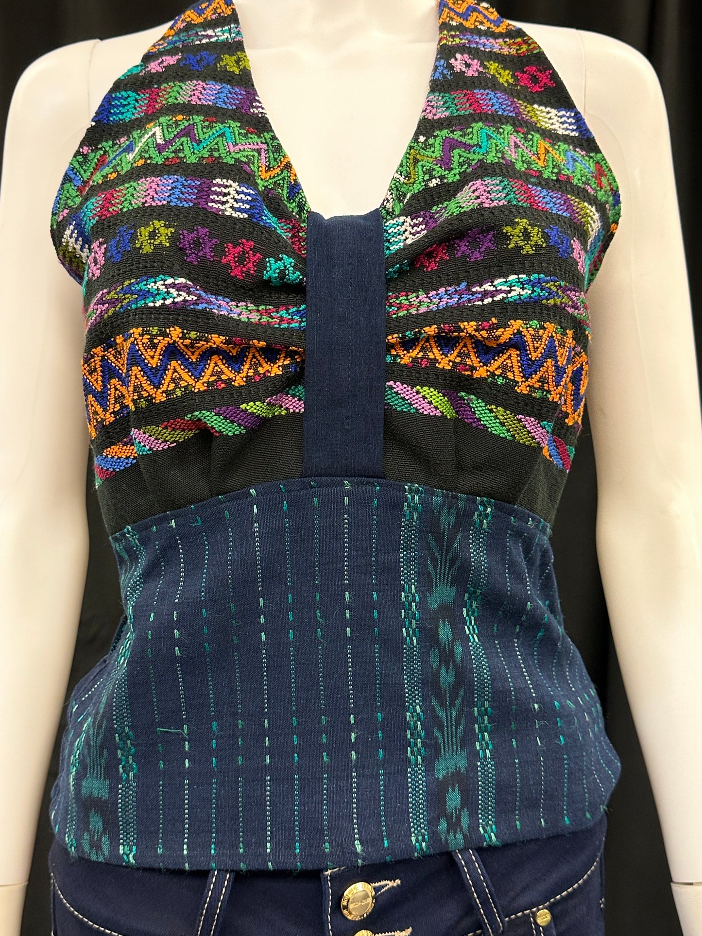 Women's Guatemalan Handwoven Strapless Huipil Top