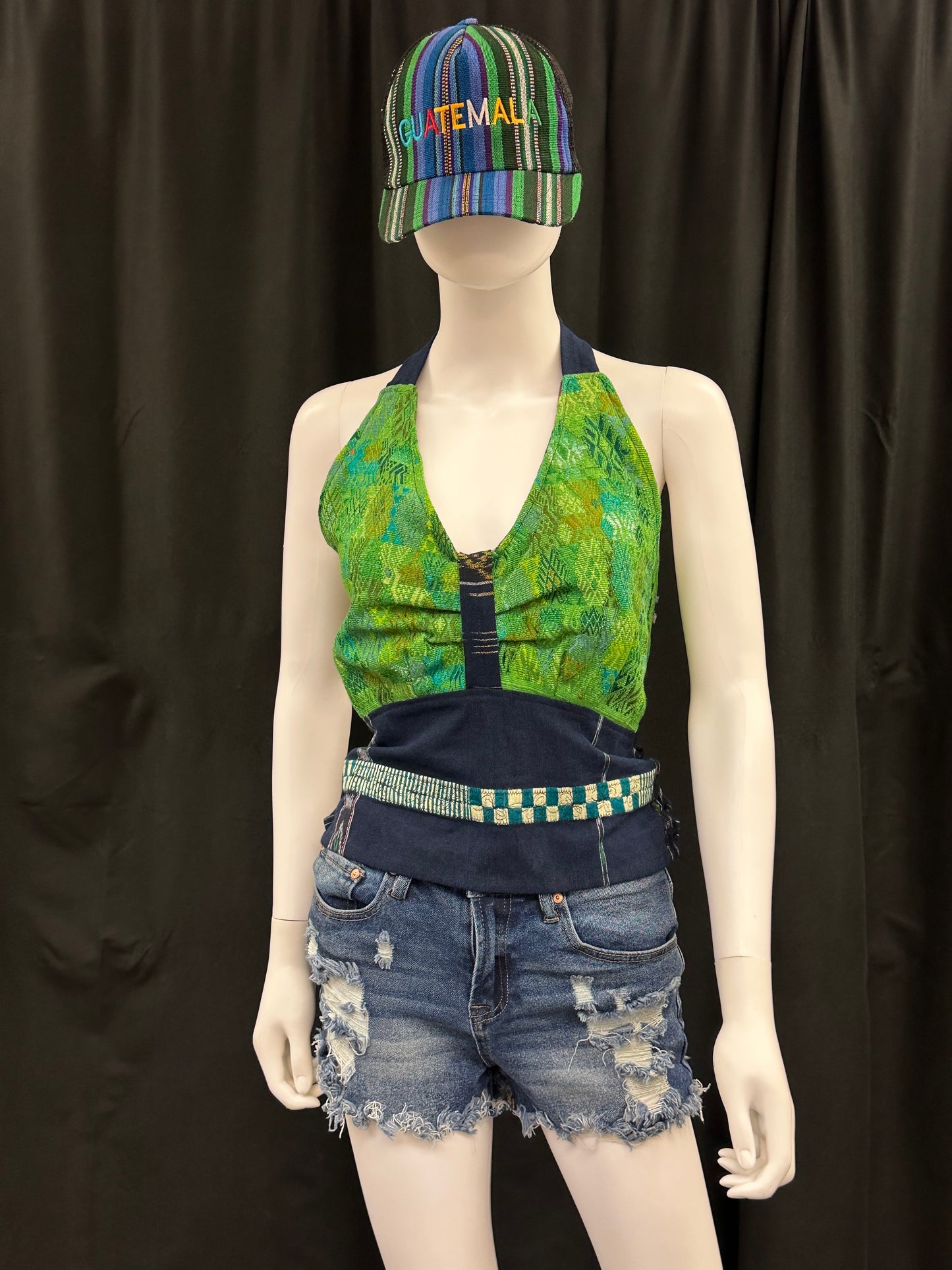 Women's Guatemalan Handwoven Strapless Huipil Top