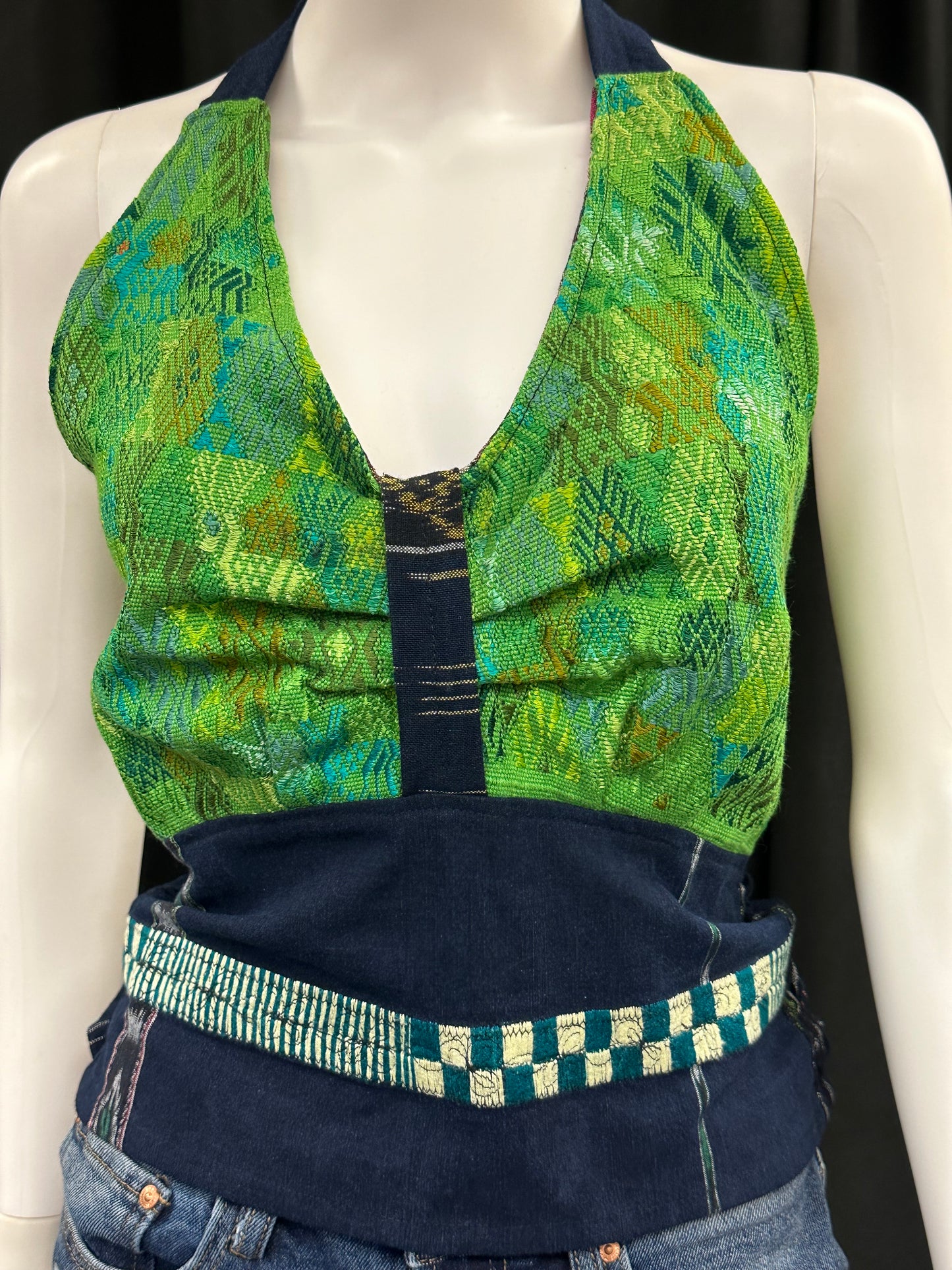 Women's Guatemalan Handwoven Strapless Huipil Top