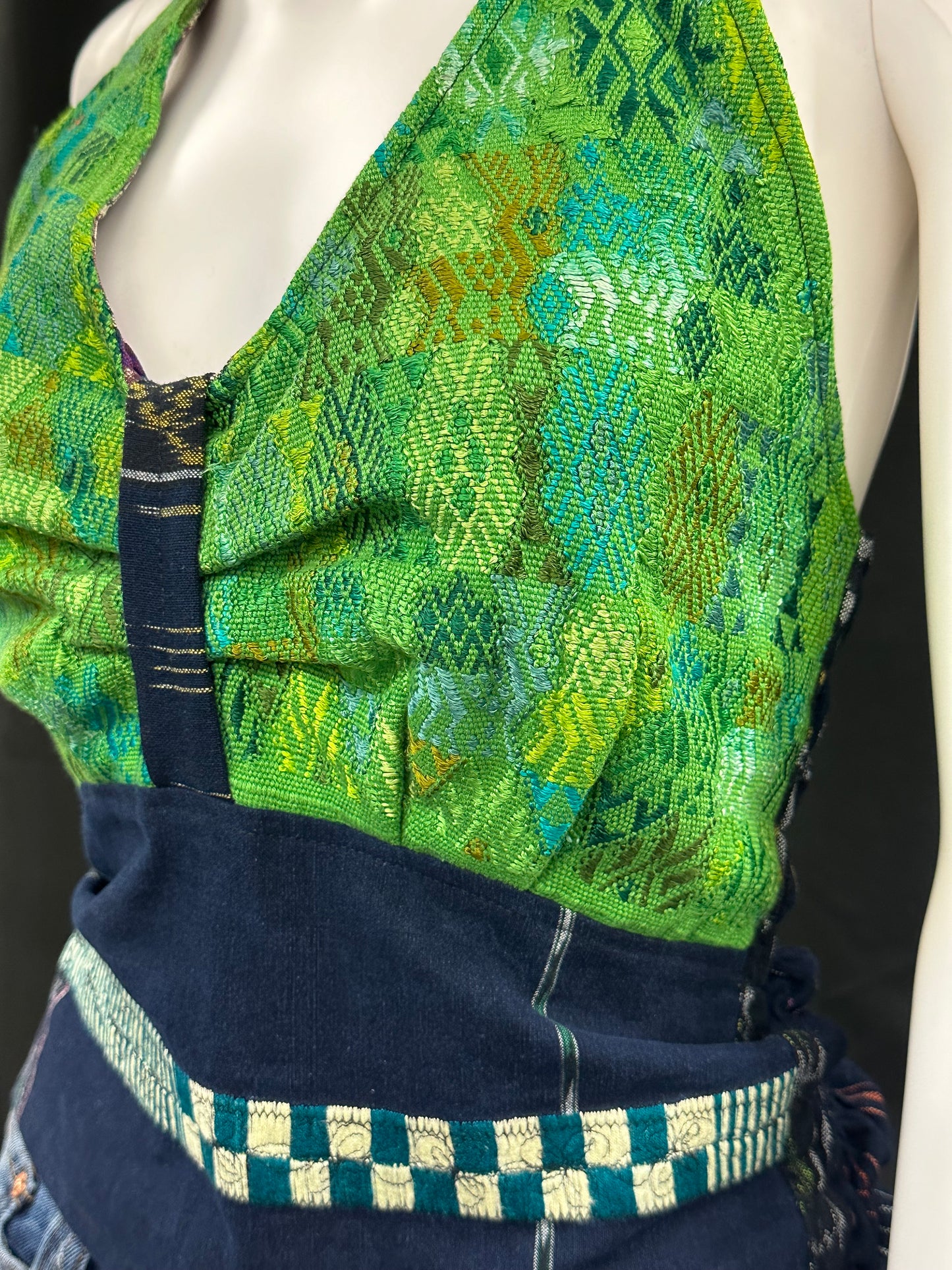 Women's Guatemalan Handwoven Strapless Huipil Top