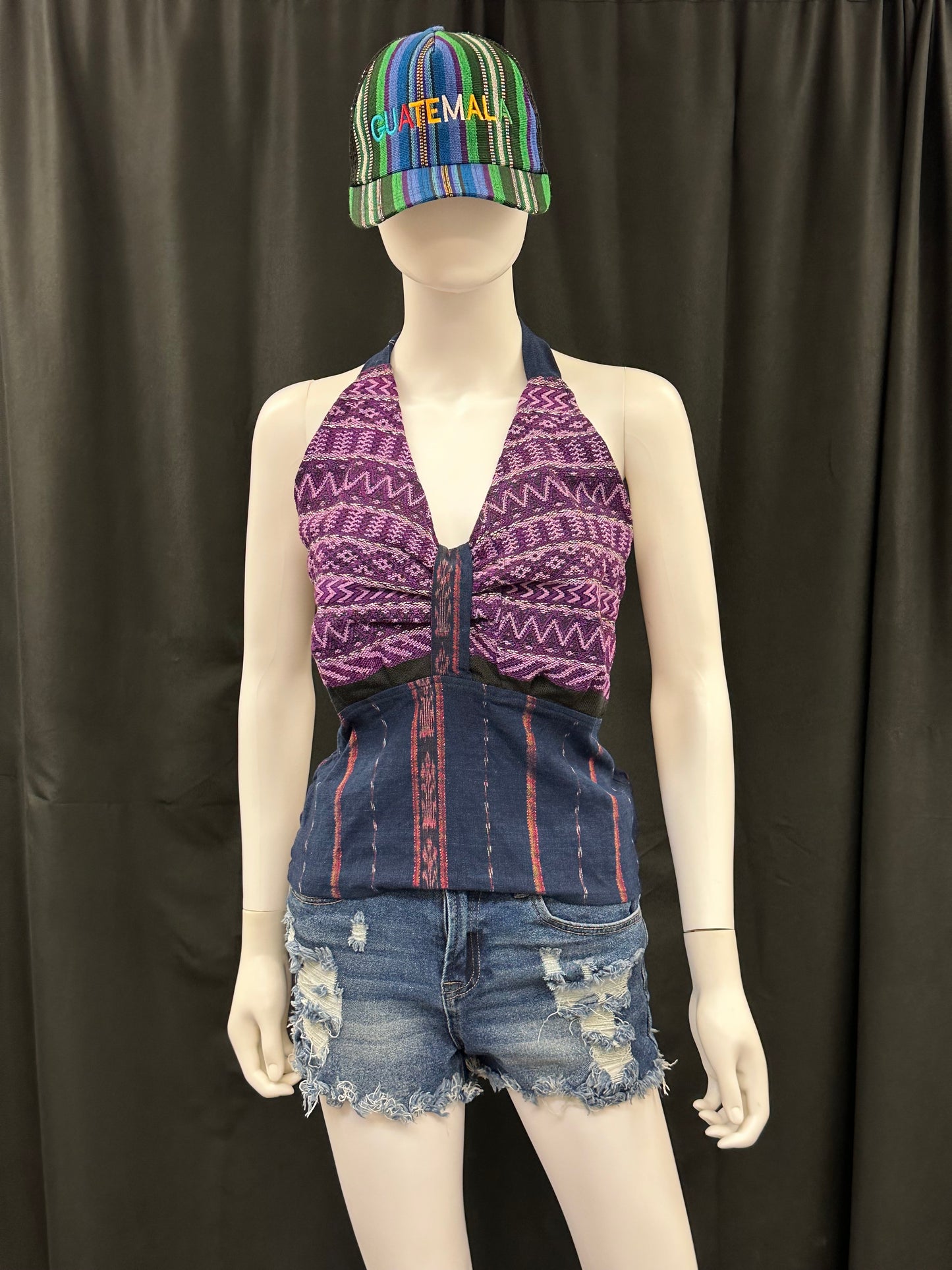 Women's Guatemalan Handwoven Strapless Huipil Top