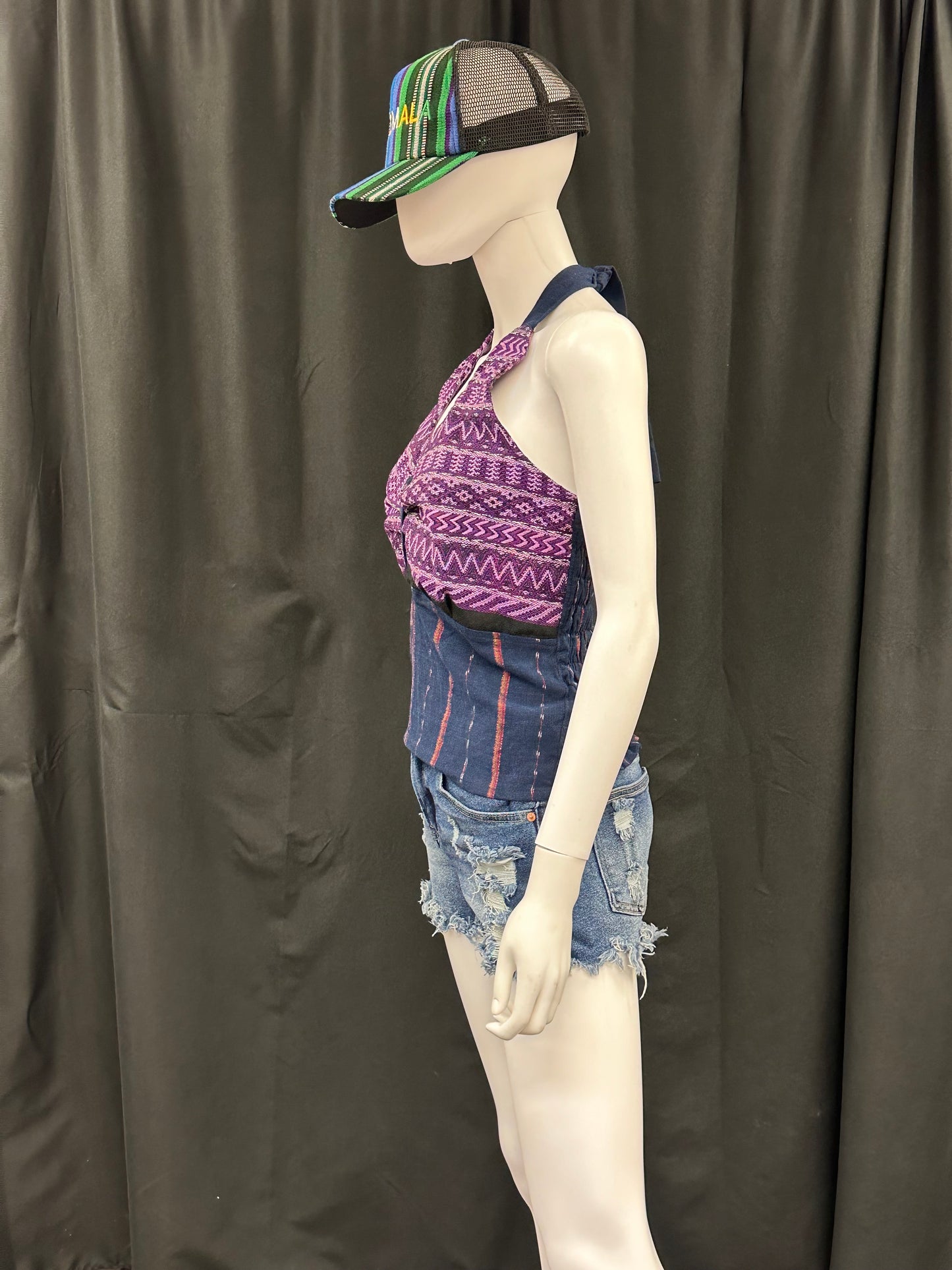 Women's Guatemalan Handwoven Strapless Huipil Top