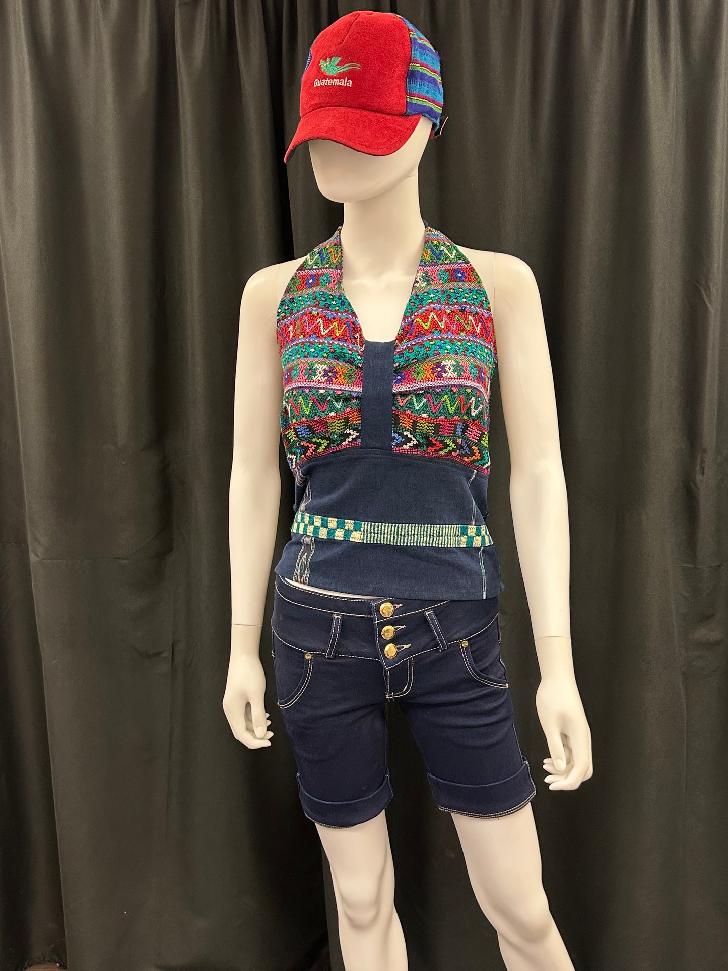 Women's Guatemalan Handwoven Strapless Huipil Top