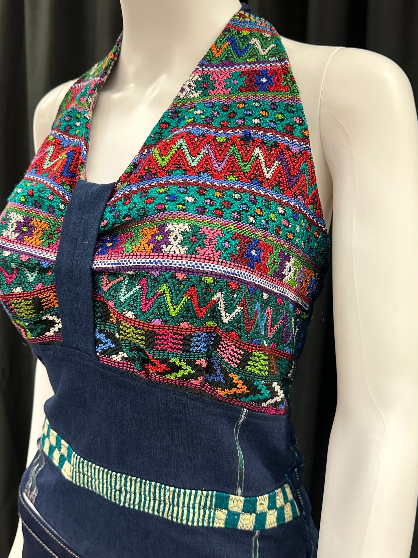 Women's Guatemalan Handwoven Strapless Huipil Top