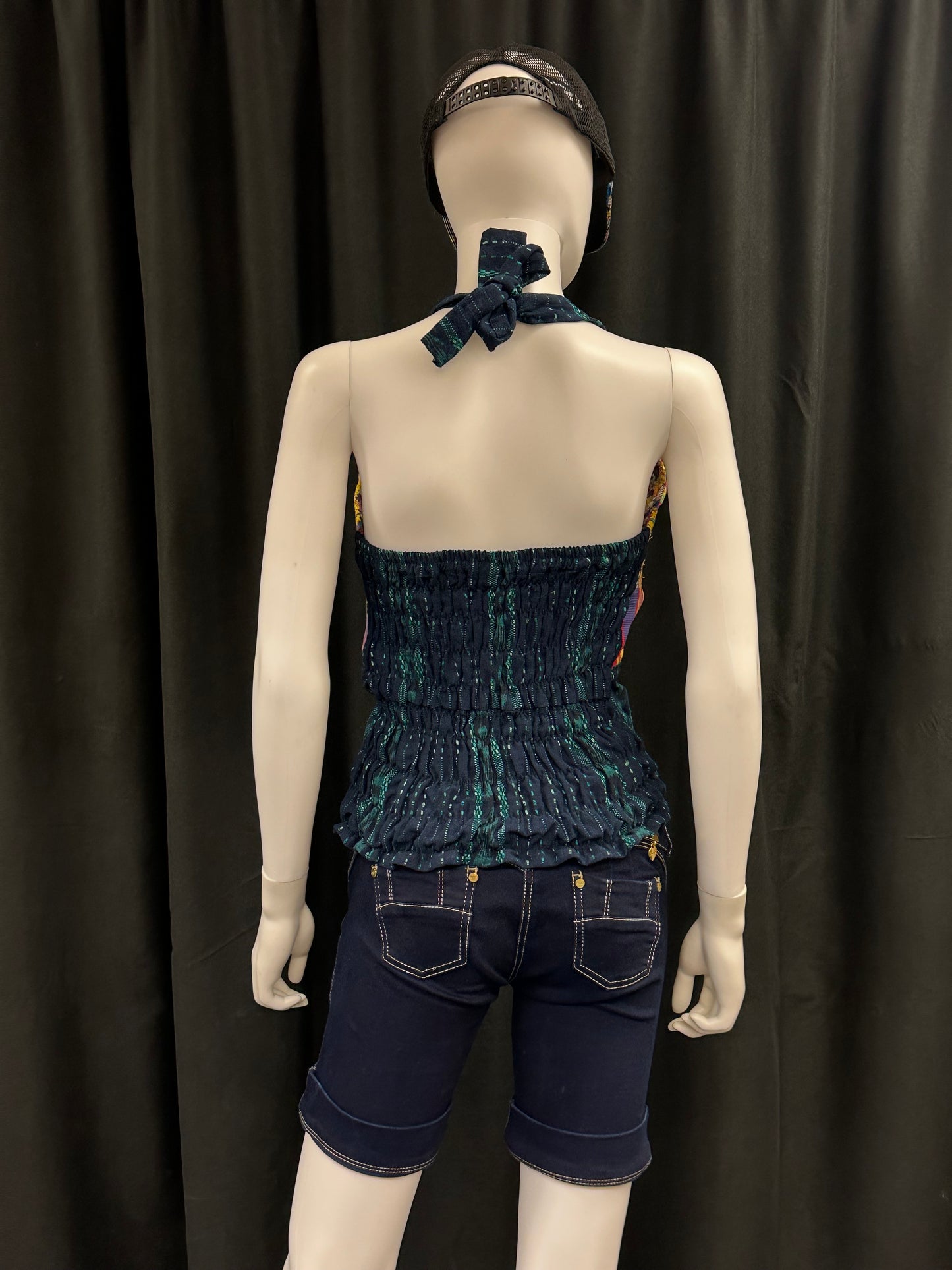 Women's Handwoven Strapless Huipil Top