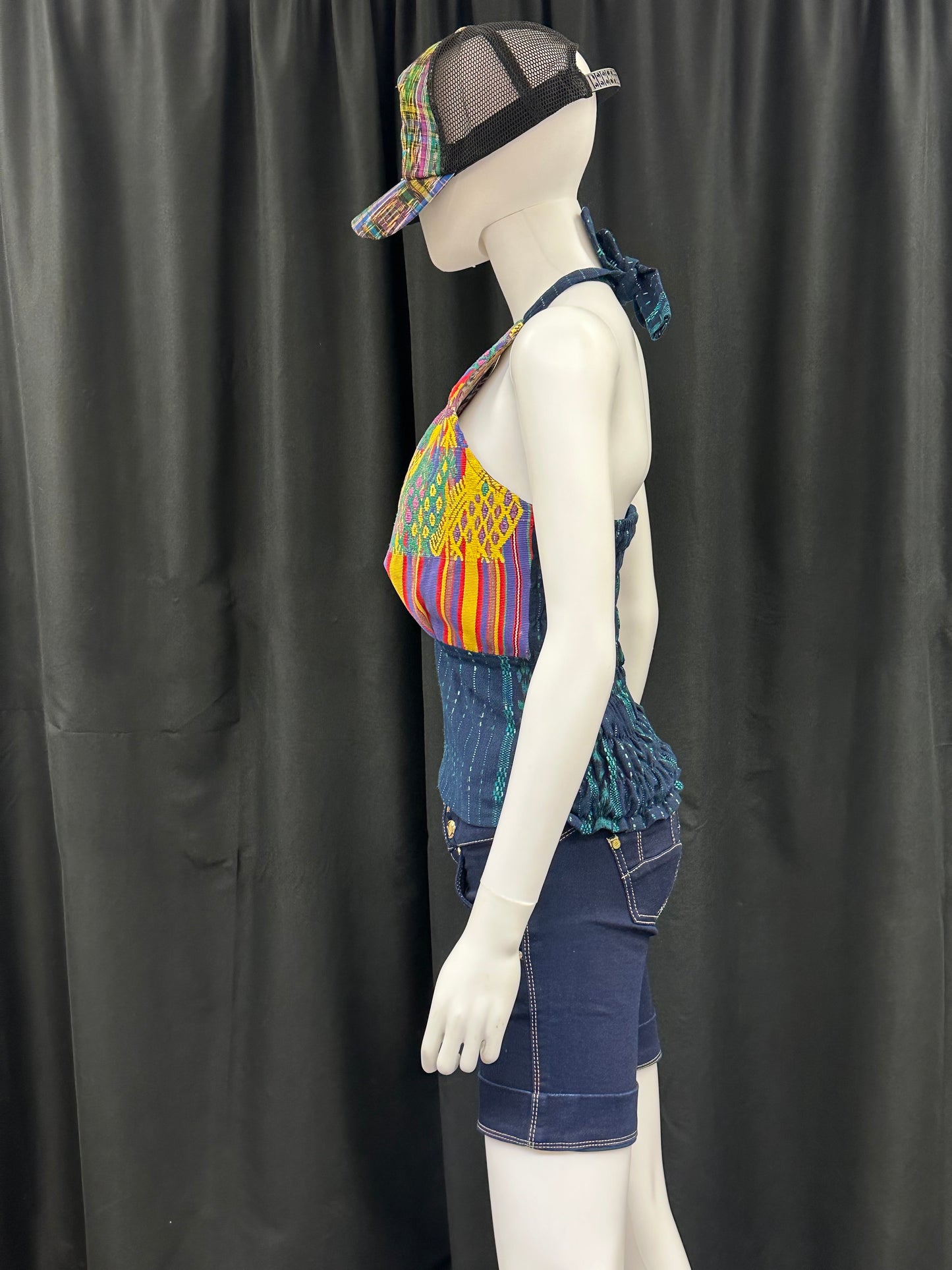 Women's Handwoven Strapless Huipil Top