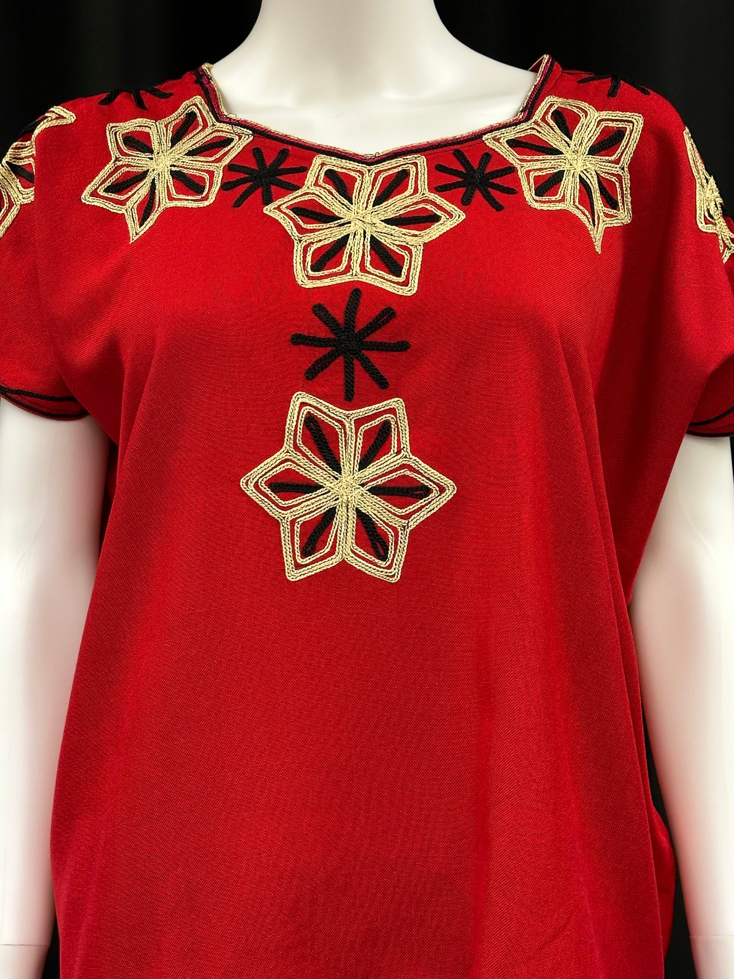 Women's Guatemalan Embroidered Huipil Blouse