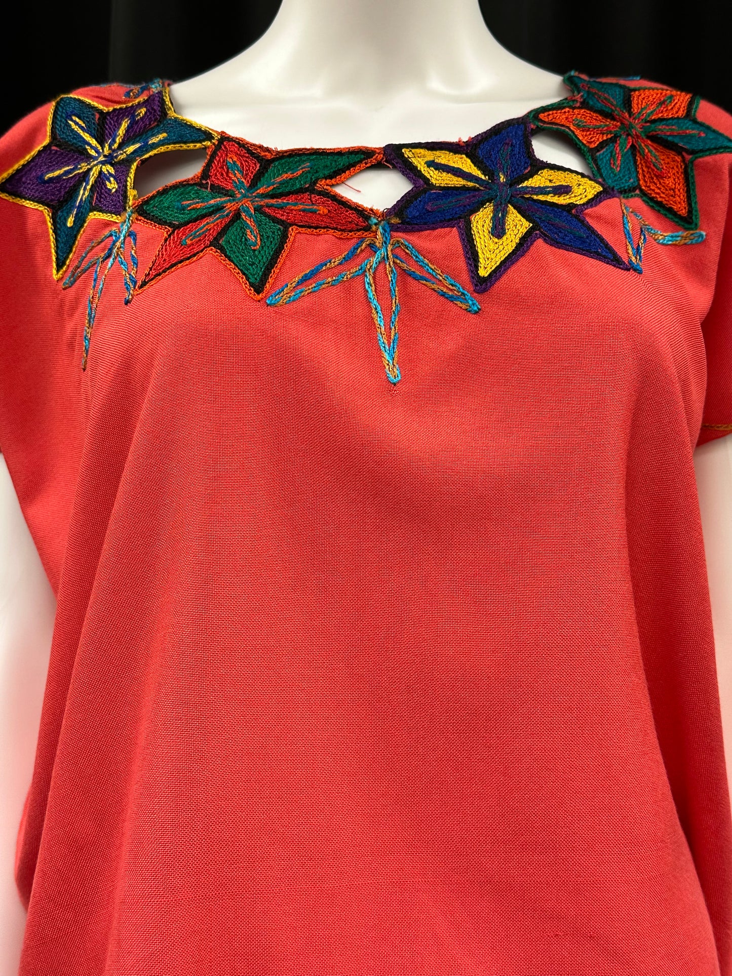 Women's Guatemalan Embroidered Huipil Blouse