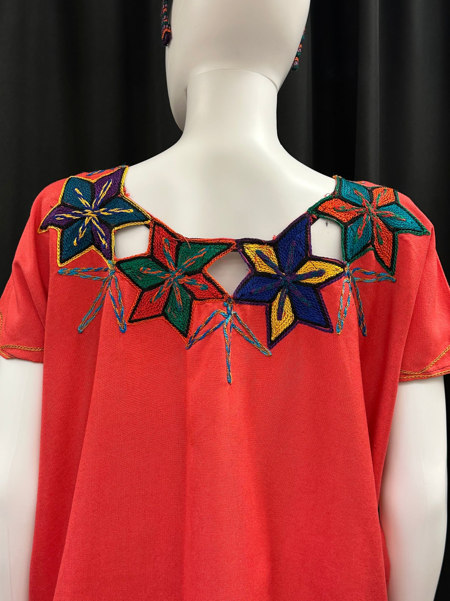 Women's Guatemalan Embroidered Huipil Blouse