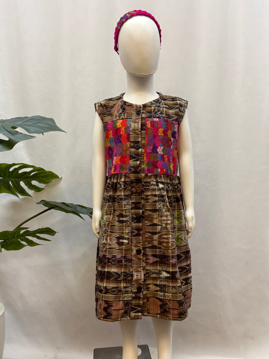 Girl Embroidered Guatemalan Dress