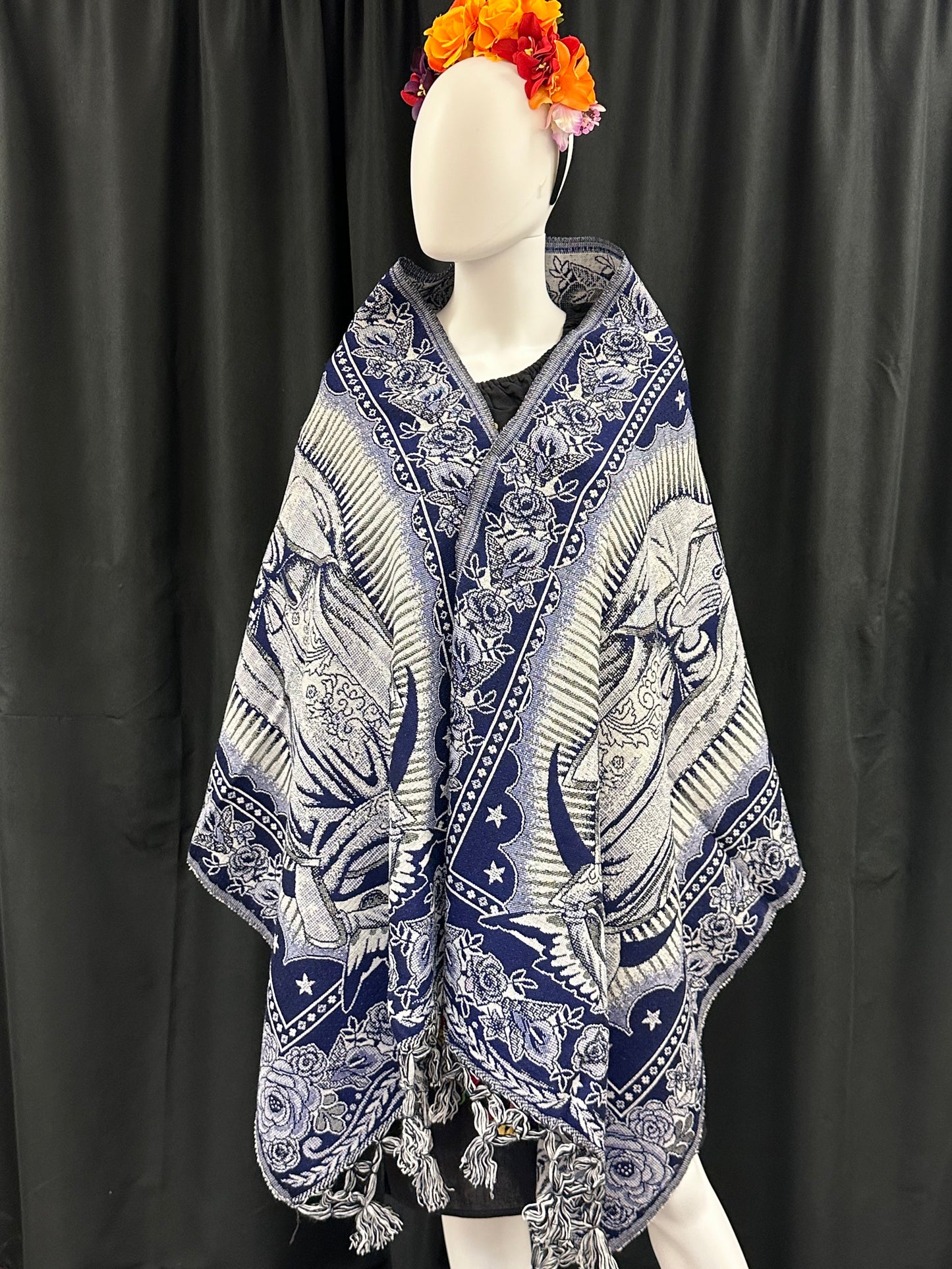 New Style! Women's Mexican Virgin of  Guadalupe Rebozo/Shawl