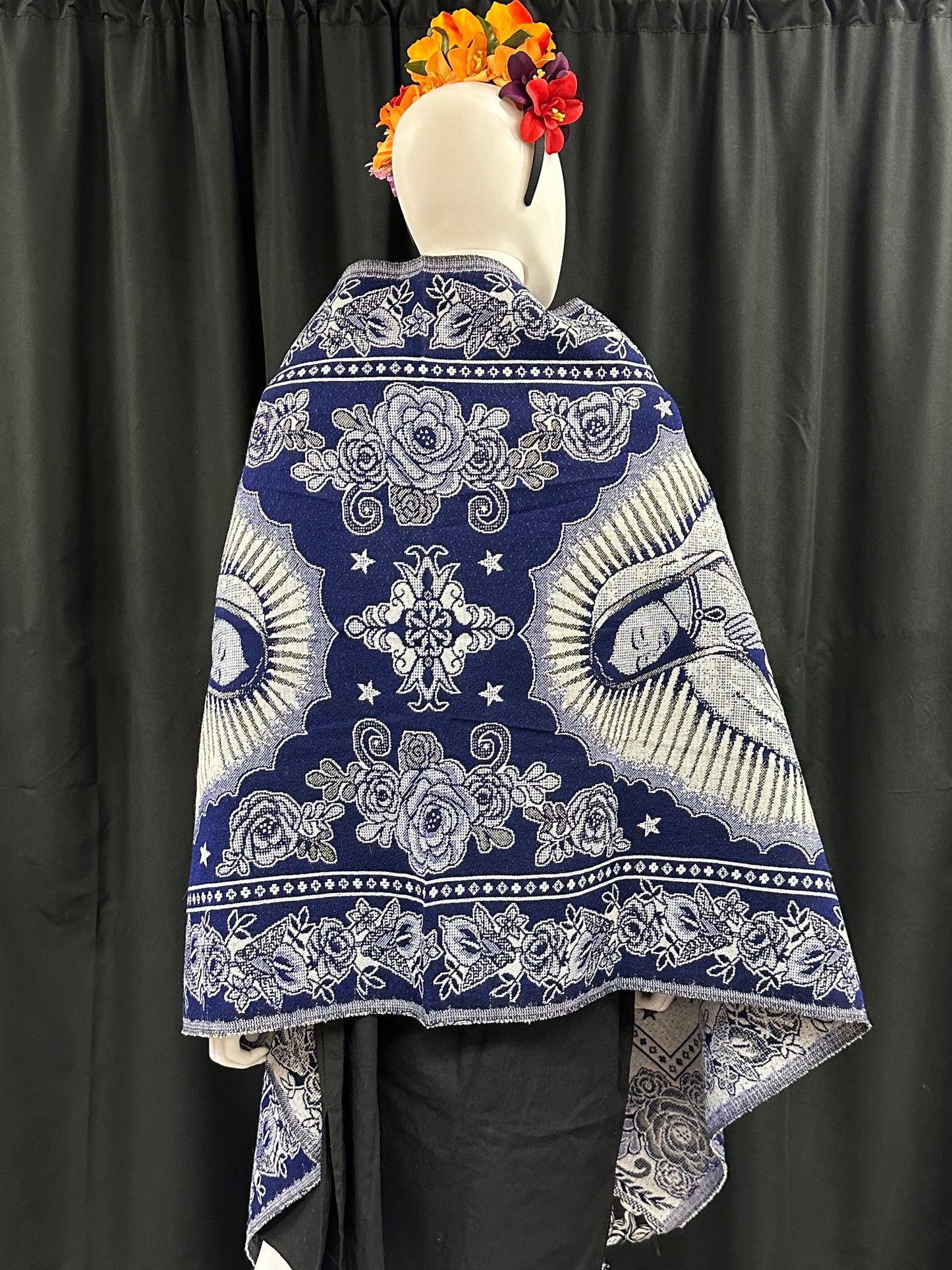 New Style! Women's Mexican Virgin of  Guadalupe Rebozo/Shawl