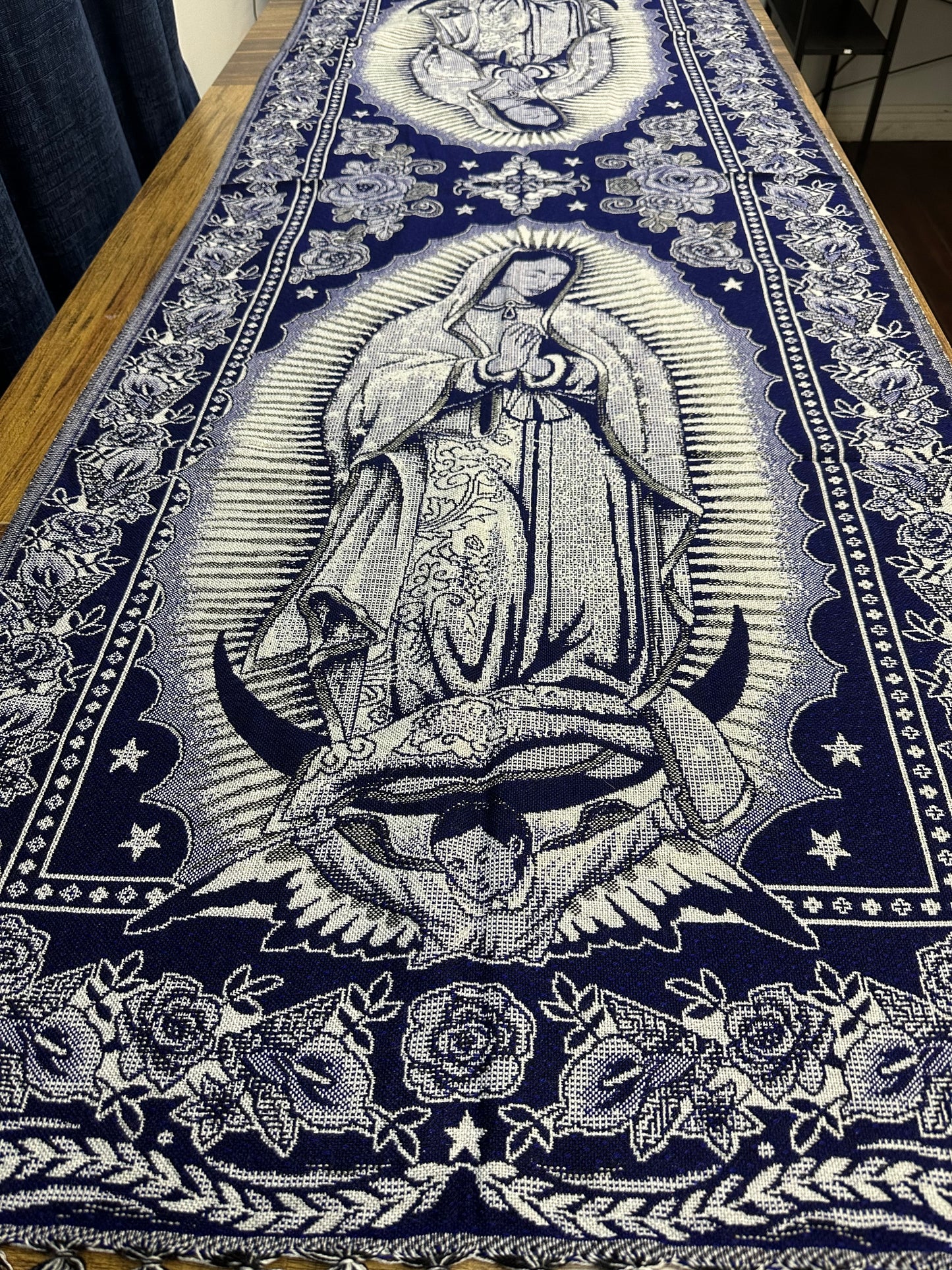 New Style! Women's Mexican Virgin of  Guadalupe Rebozo/Shawl