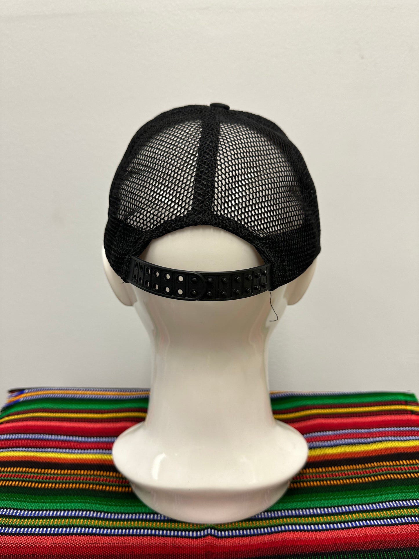 Guatemalan Black Gallo Hat with Gold Letters