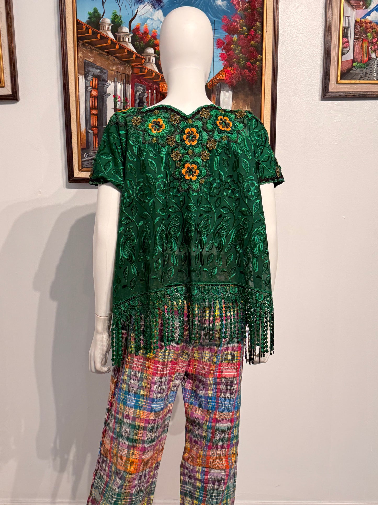 Women's Embroidered Silk Blouse