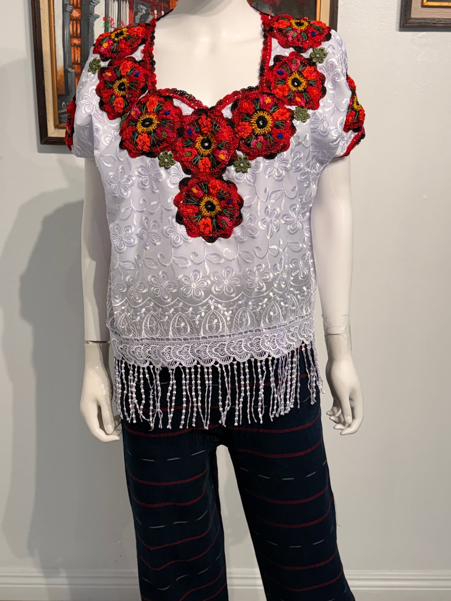 Women's Embroidered Sik Blouse
