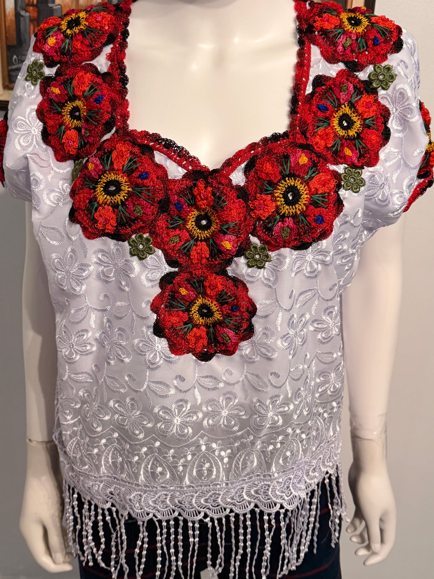 Women's Embroidered Sik Blouse