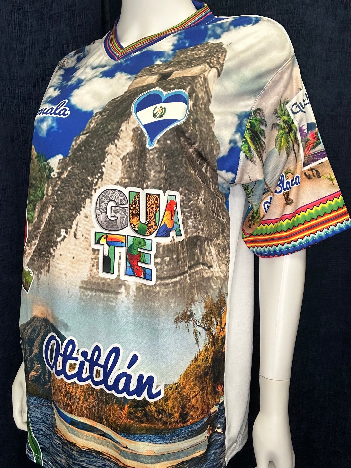 New Arrivals! Unisex Guatemalan Famous Beaches, Lakes and Ruins