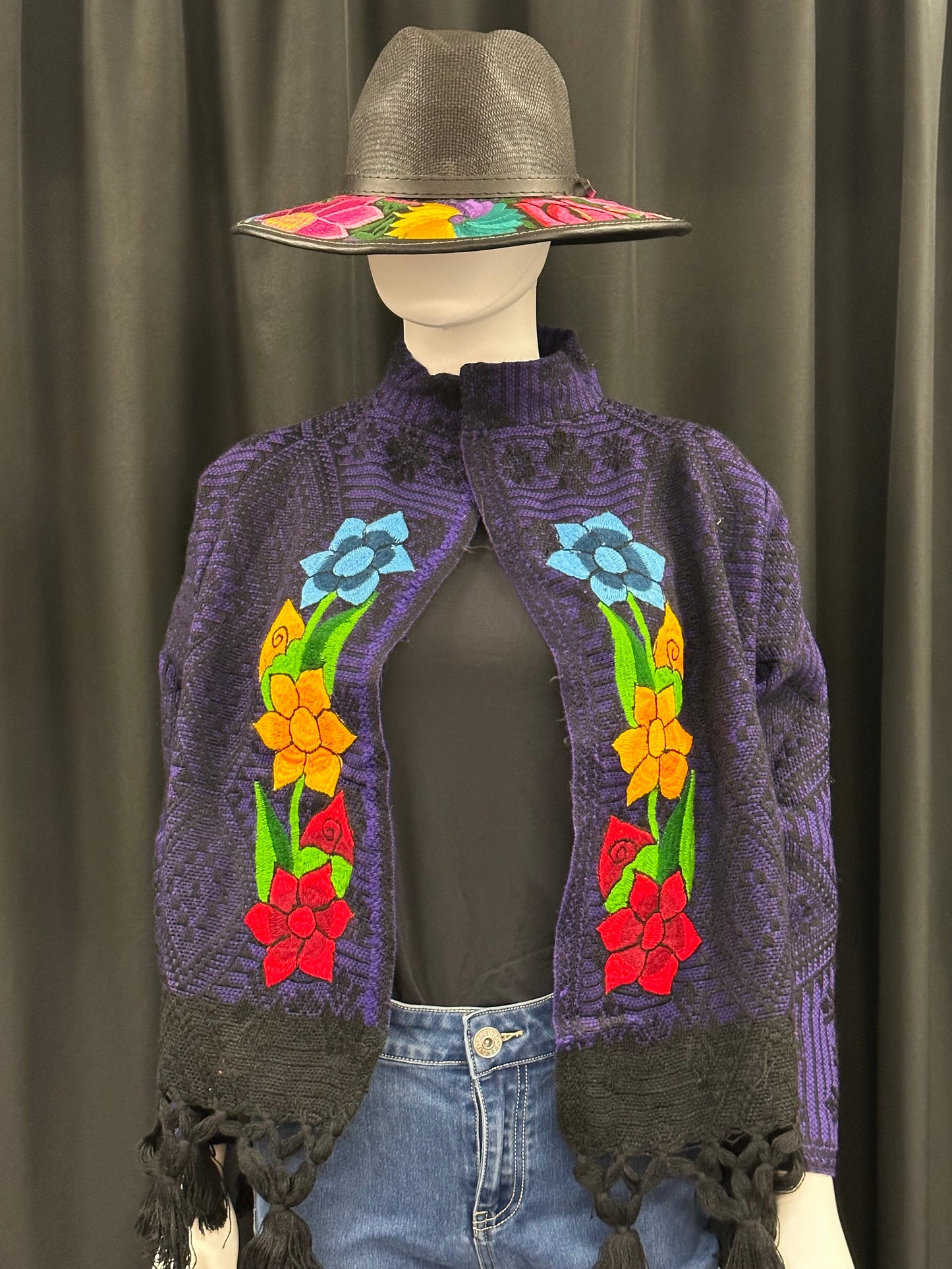 Women's Mexican Fringe Floral Embroidered Jacket