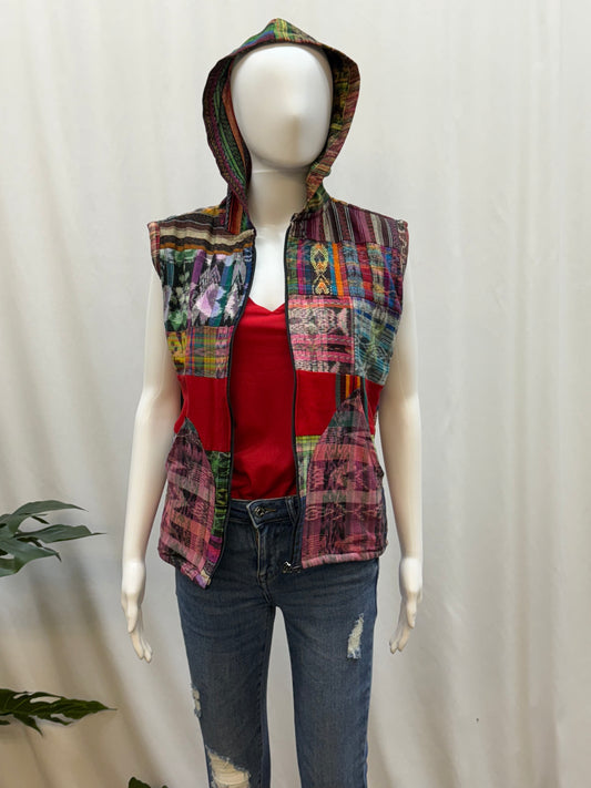 Women's Handwoven Patchwork Guatemalan Vest