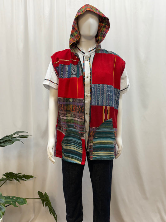 Men's Handwoven Patchwork Guatemalan Vest