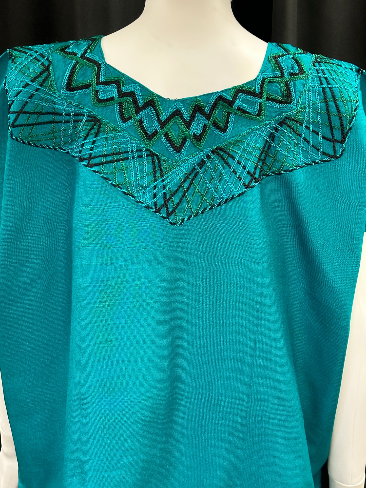 Women's Guatemalan Embroidered Huipil Blouse