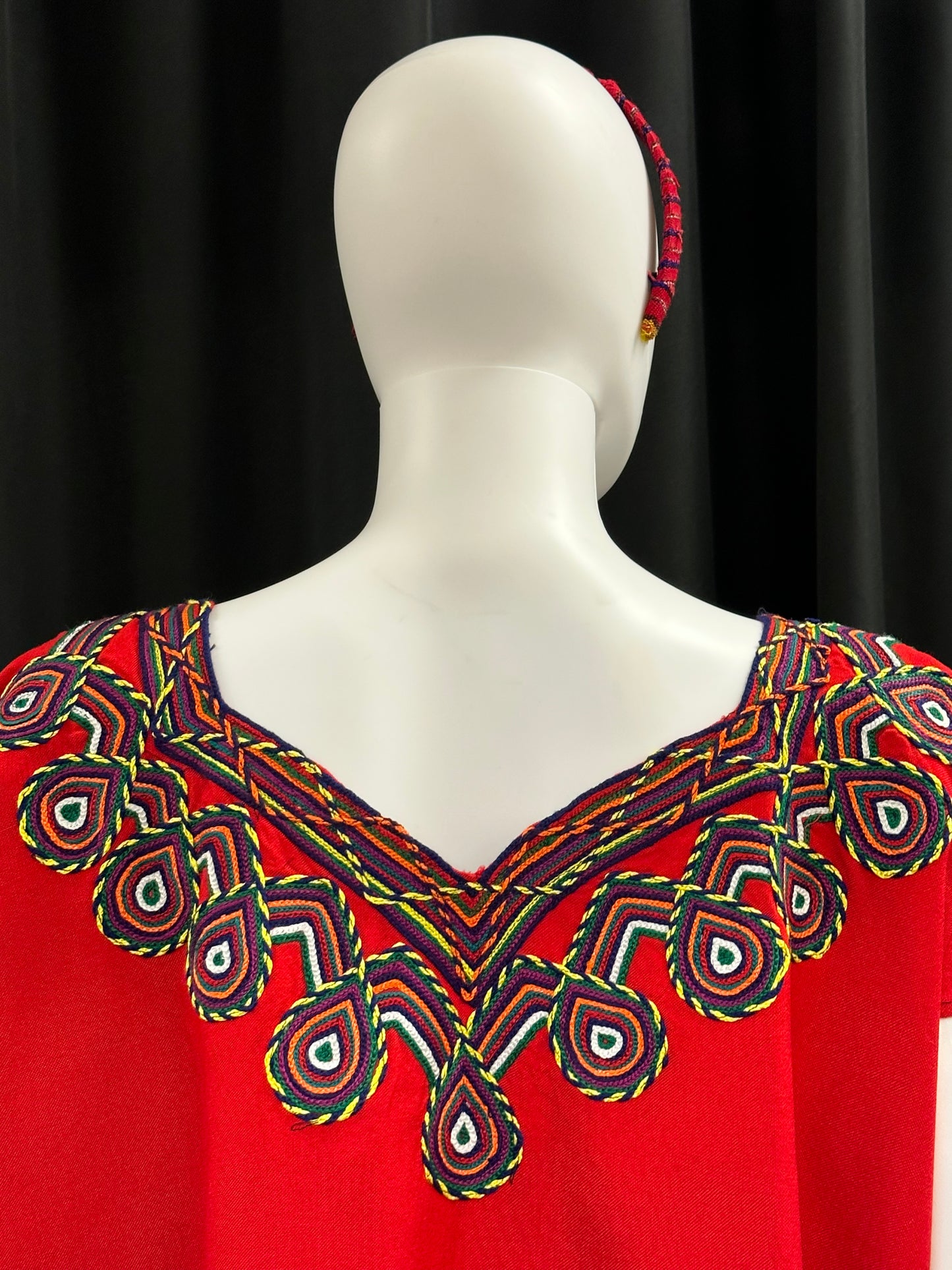 Women's Guatemalan Embroidered Huipil Blouse