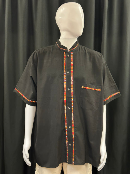 Men's Mexican Embroidered Button Up Guayabera