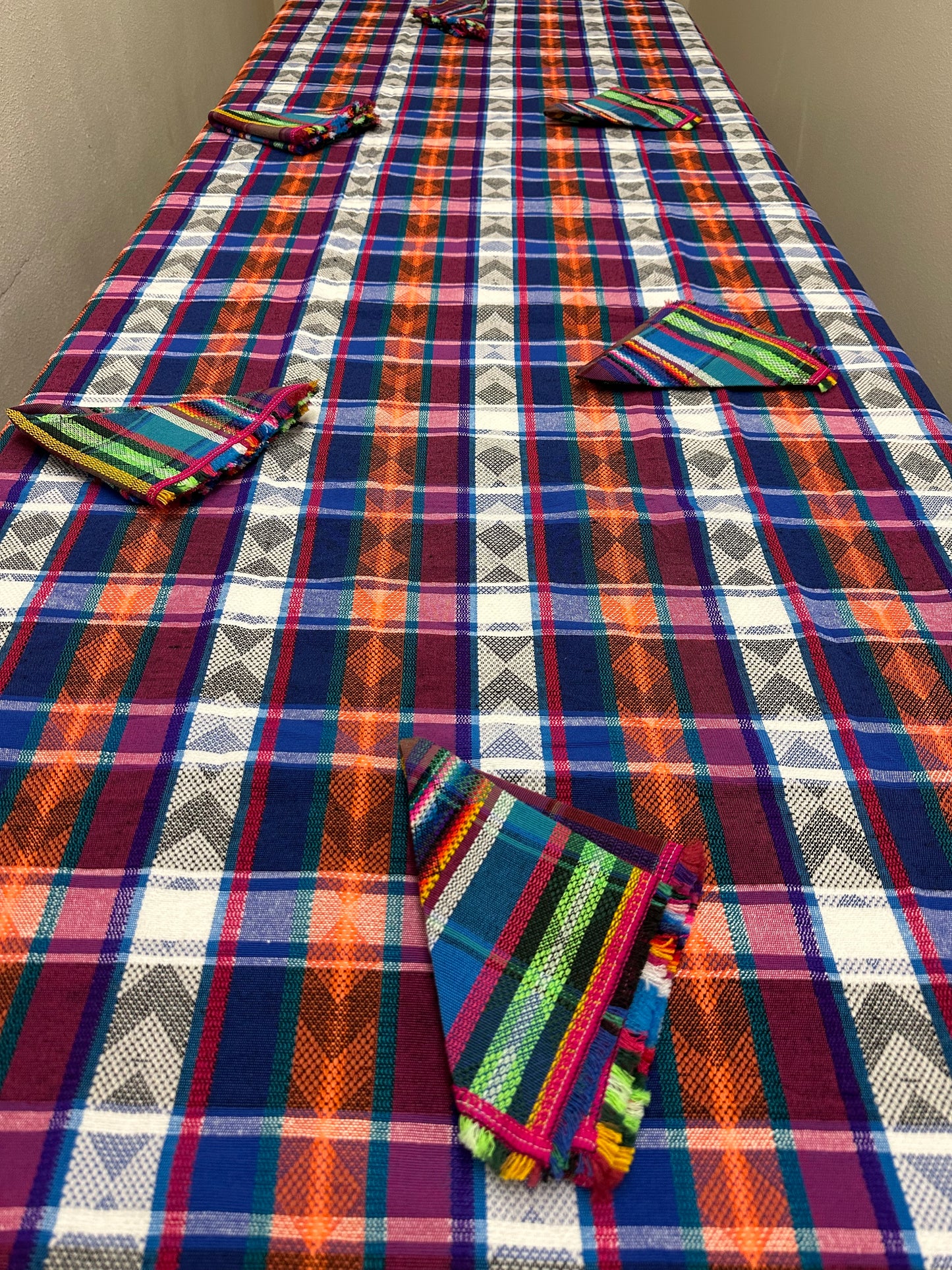 Guatemalan Woven Table Cover with Napkins