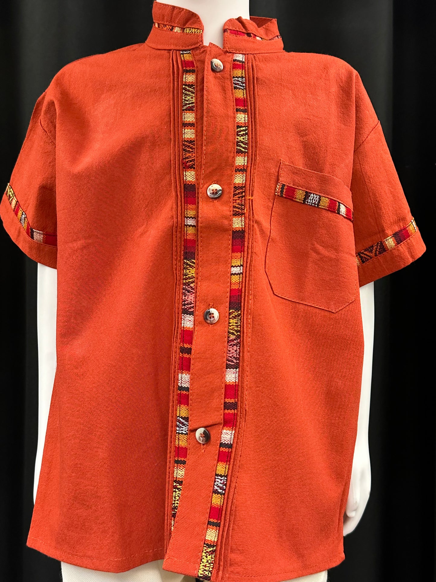 Boy's Mexican Embroidered Guayabera