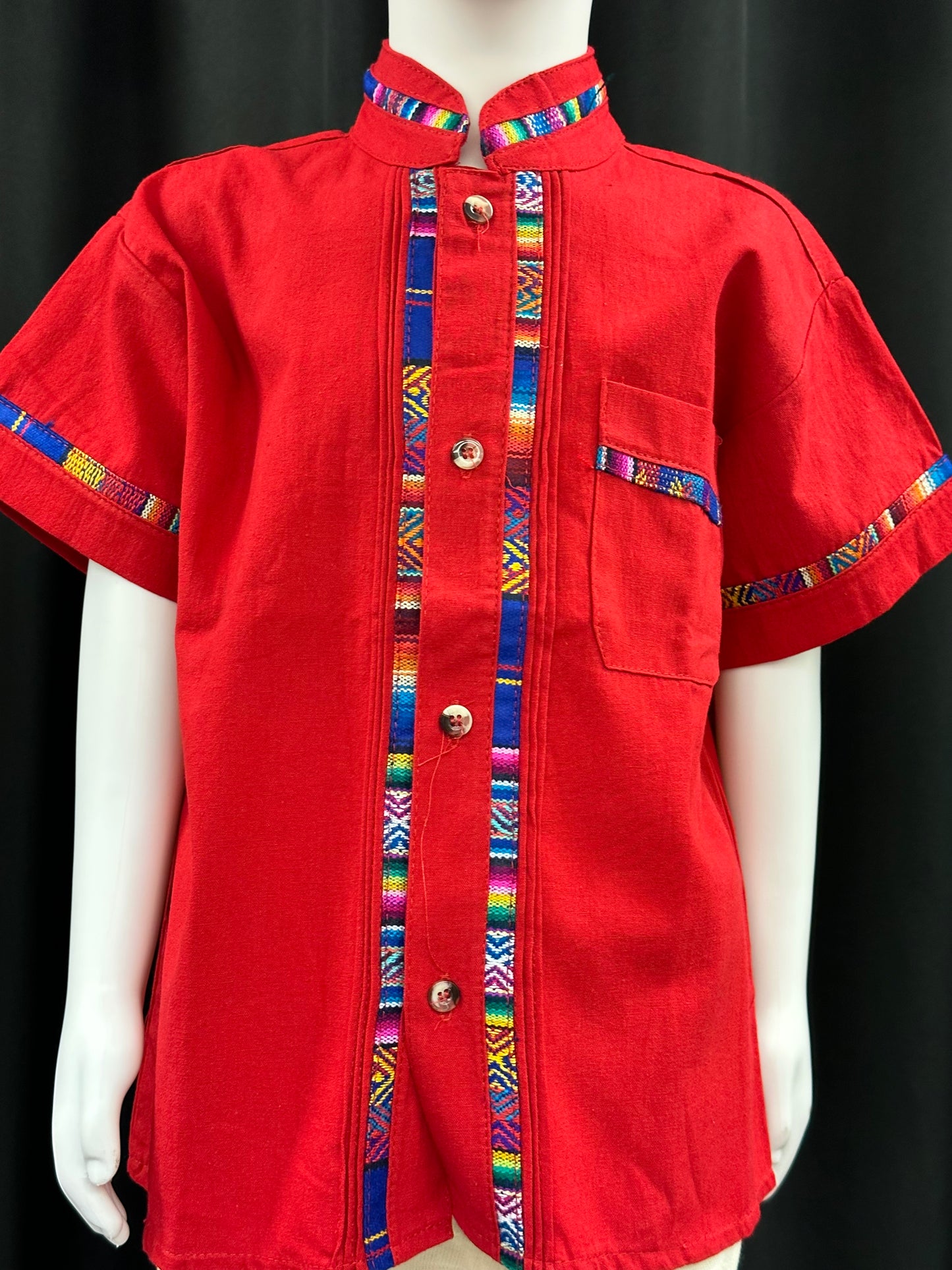 Boy's Mexican Embroidered Shirt