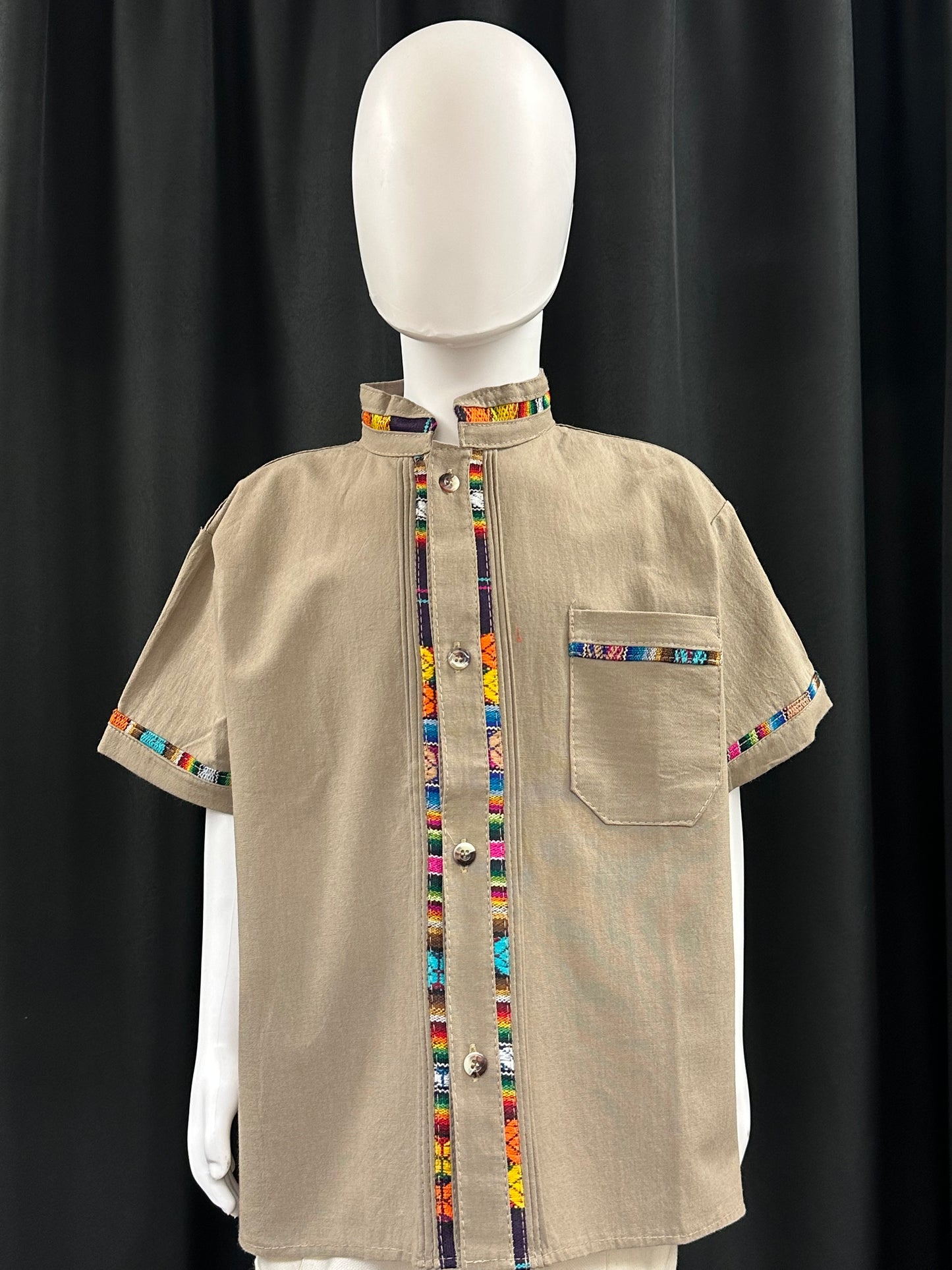 Boy's Mexican Embroidered Guayabera