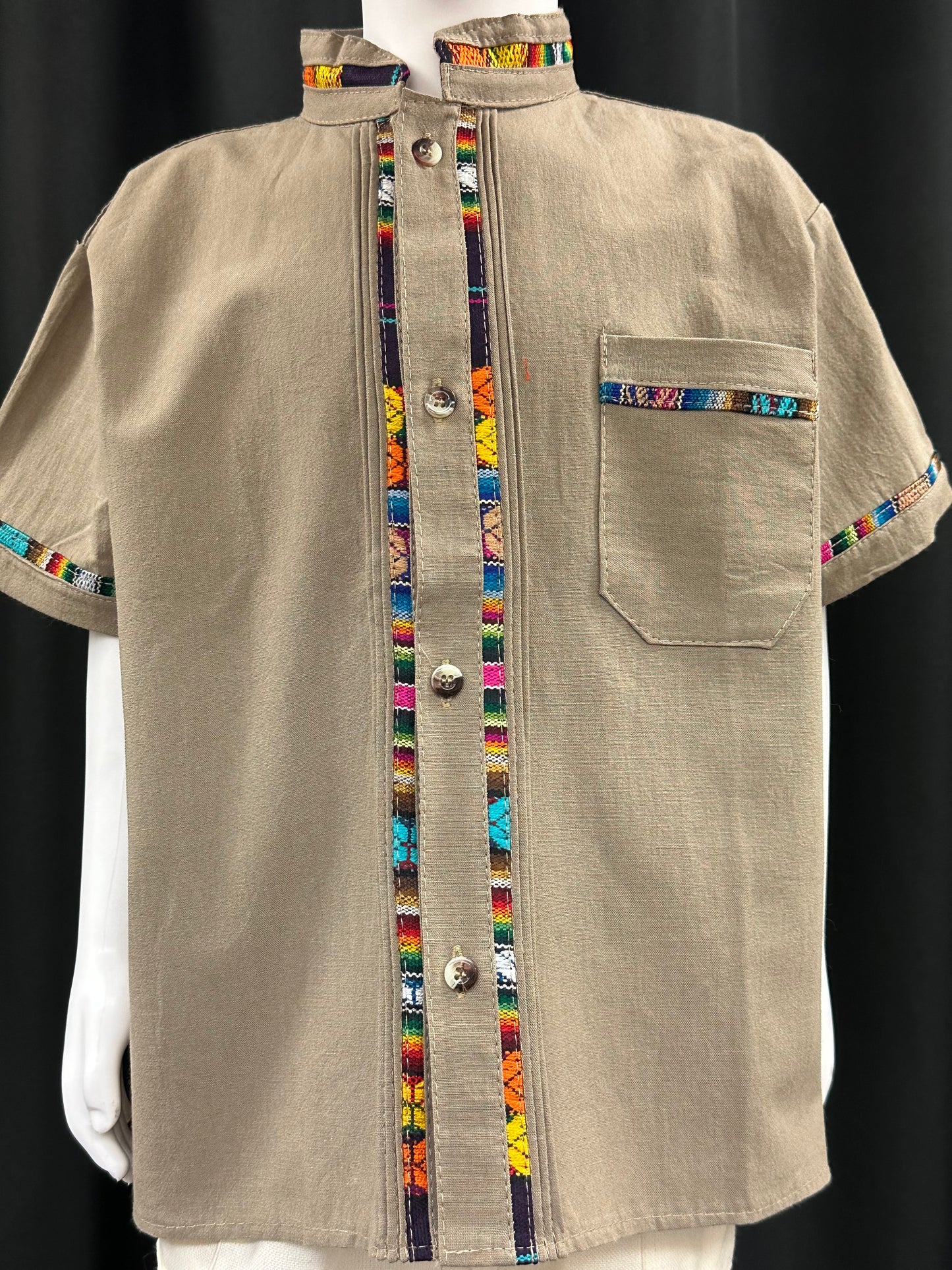 Boy's Mexican Embroidered Guayabera