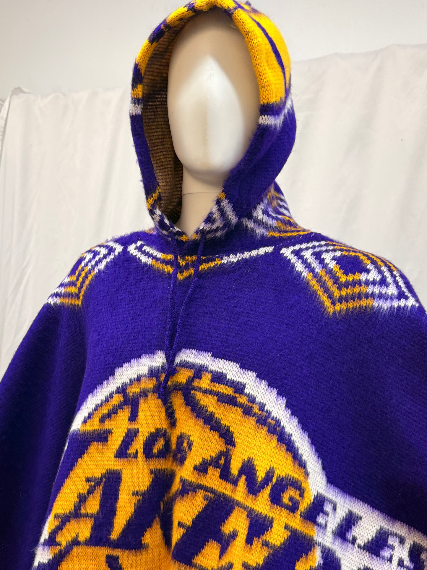 Lakers Wool Hoodie Poncho