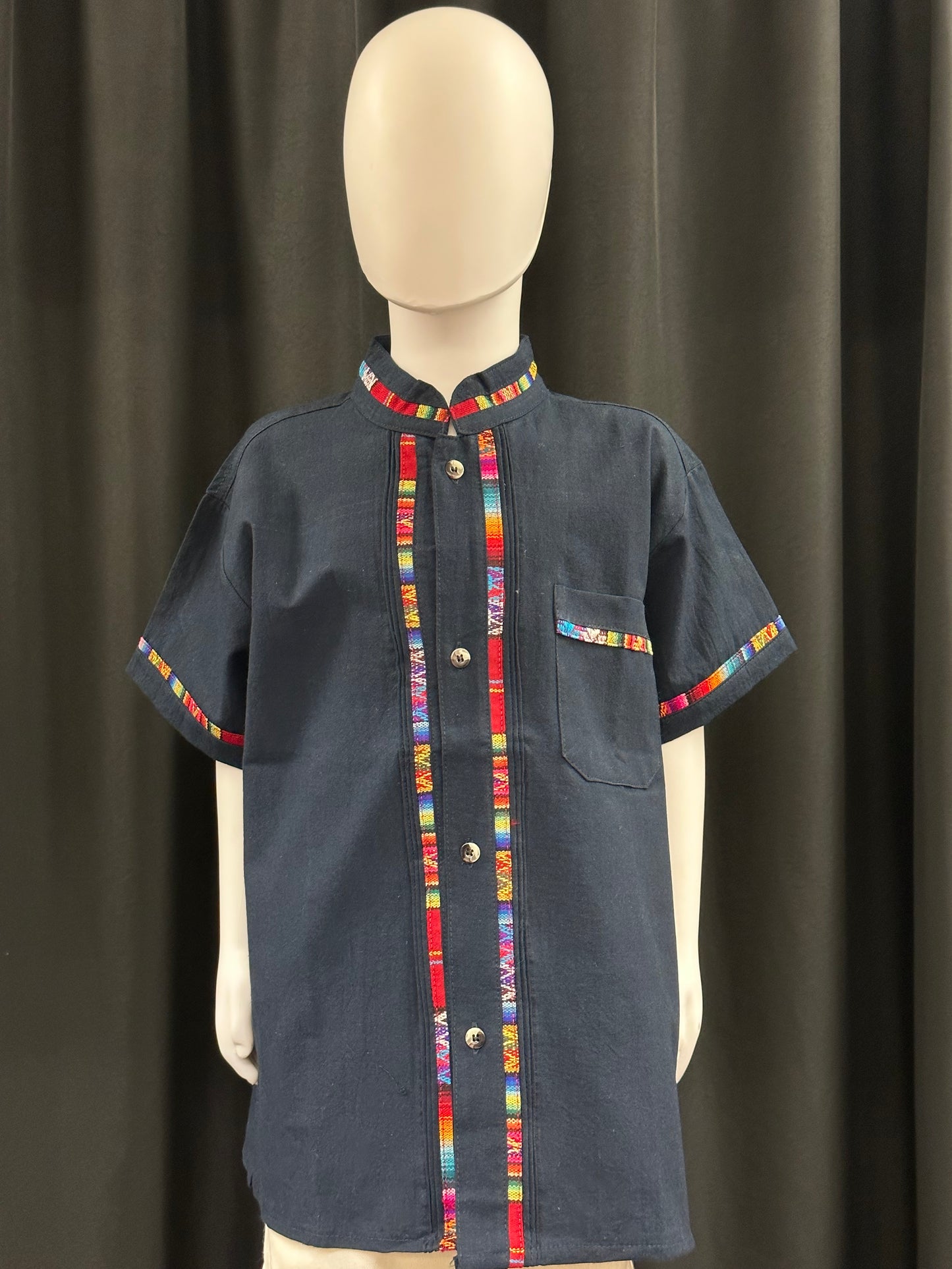 Boy's Mexican Embroidered Guayabera